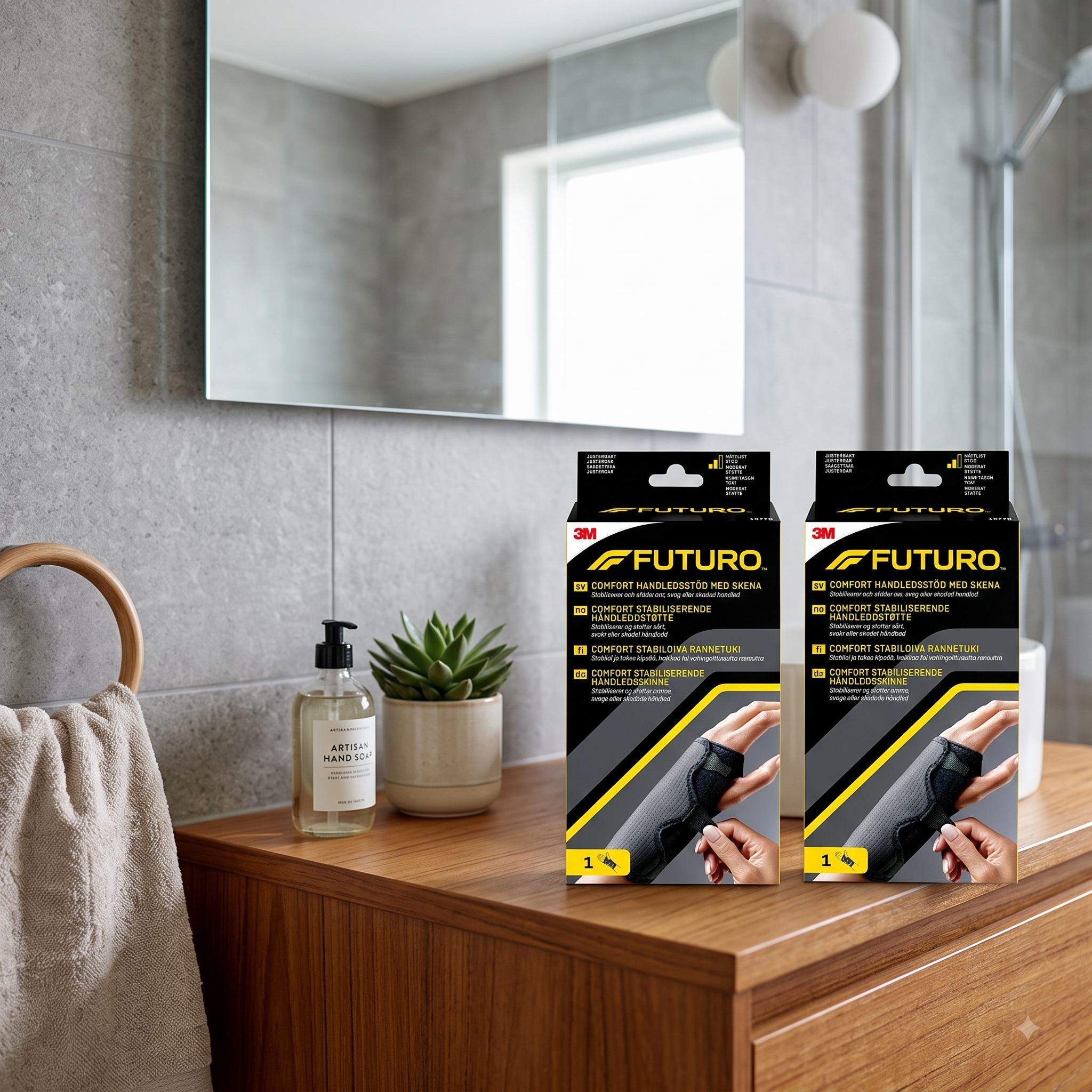 Futuro Comfort Håndleddstøtte One Size 1 stk 2 stykker