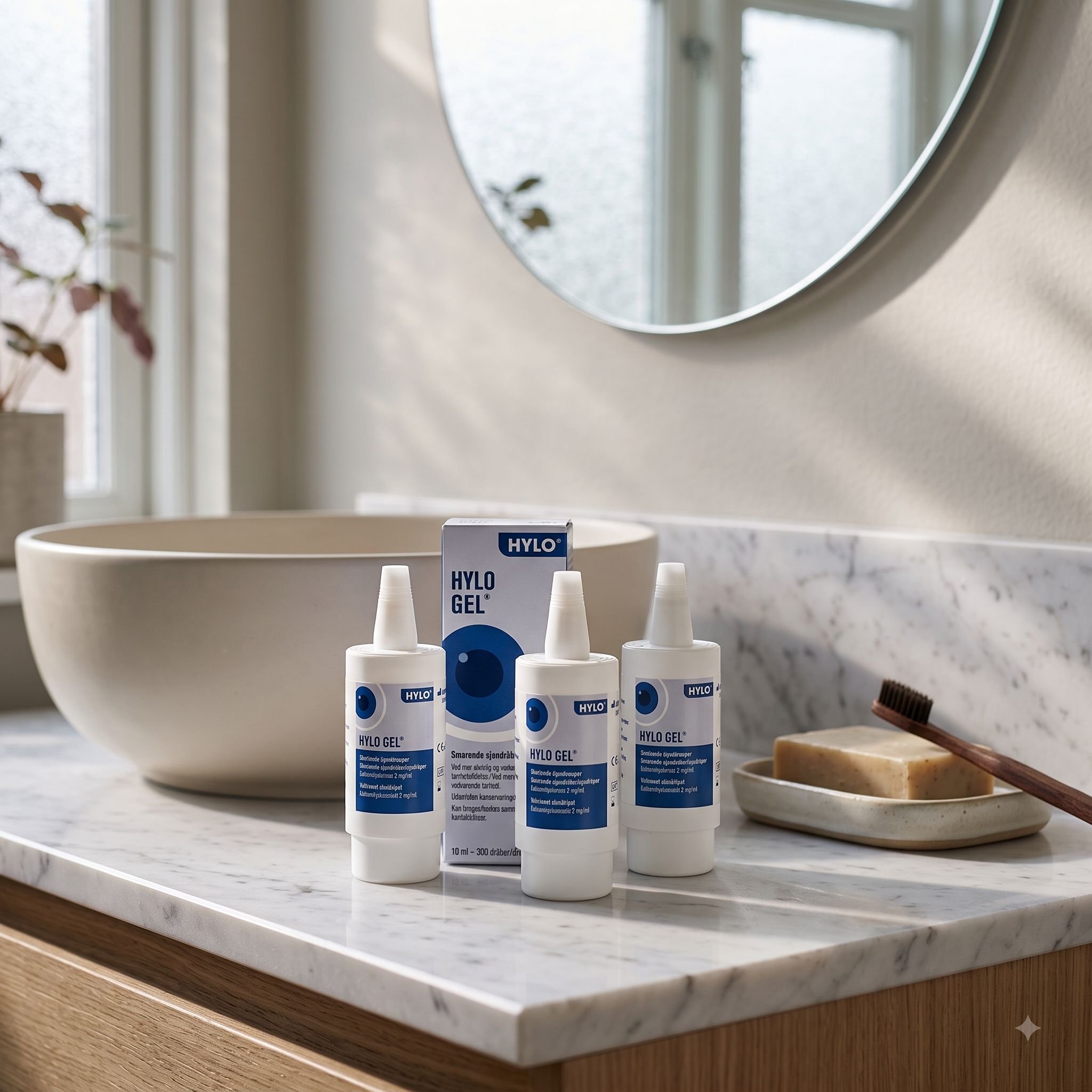 HYLO-GEL fuktende øyedråper 10 ml 3 stykker