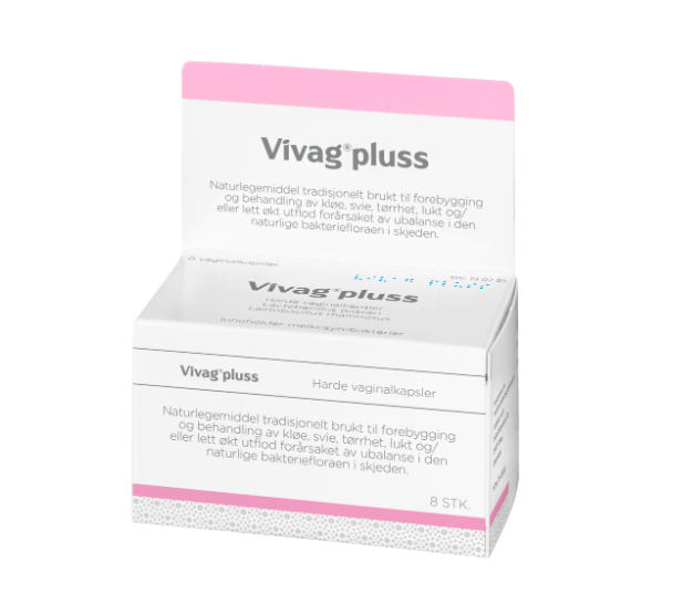 Vivag pluss vaginalkapsler 8 stk