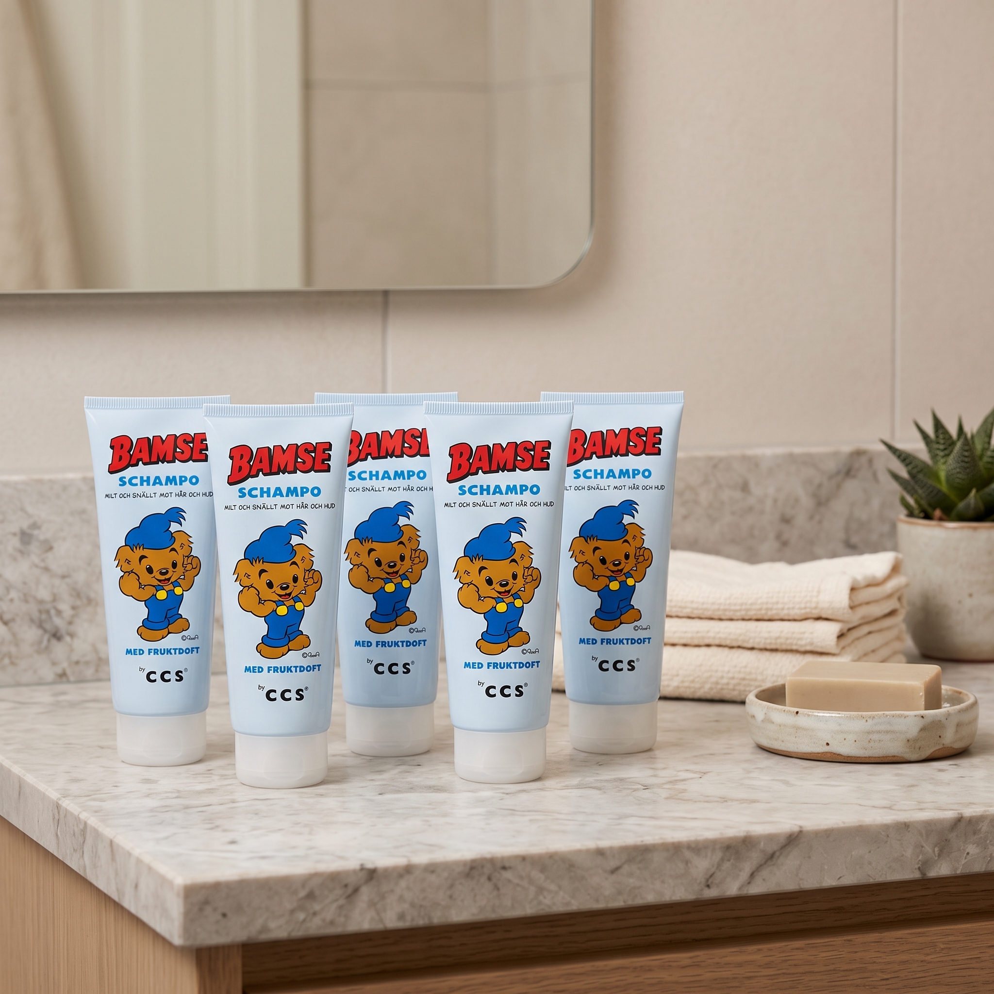Bamse Sjampo 200 ml 5 stykker
