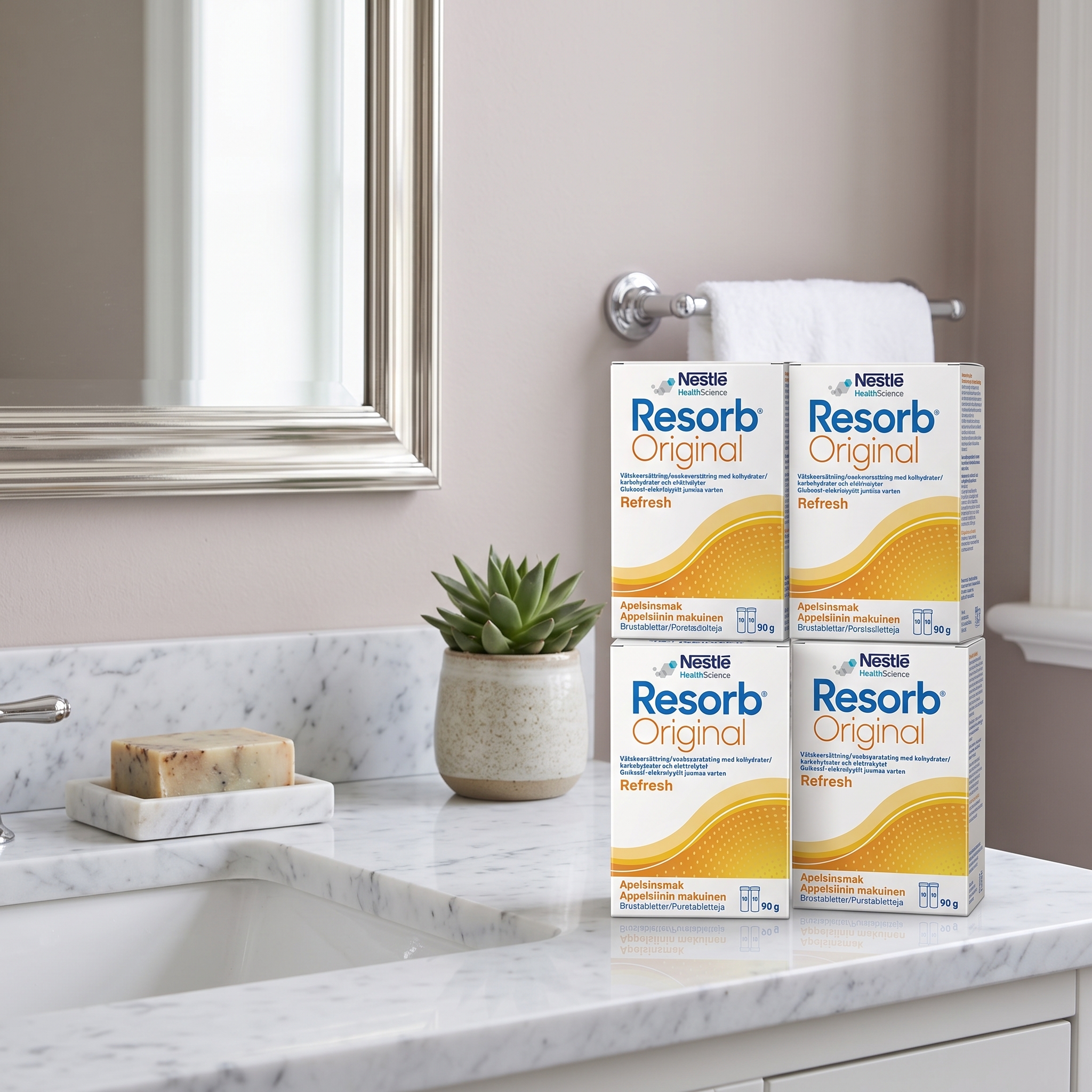 Resorb Original brusetabletter appelsinsmak 2x10 stk 4 stykker