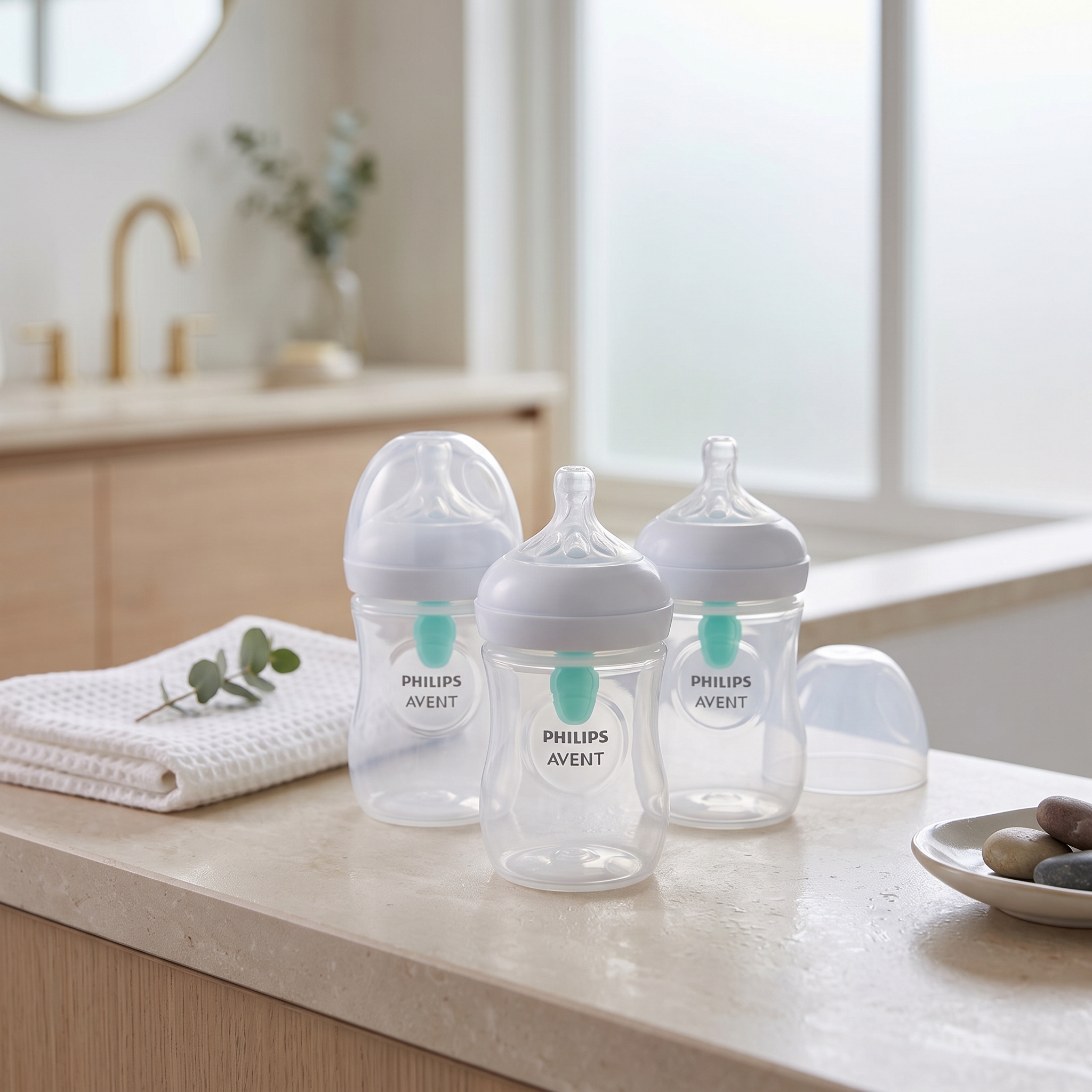 Phillips Avent Baby Bottle Natural Response AirFree Vent 0 mnd+ 125 ml 3 stykker