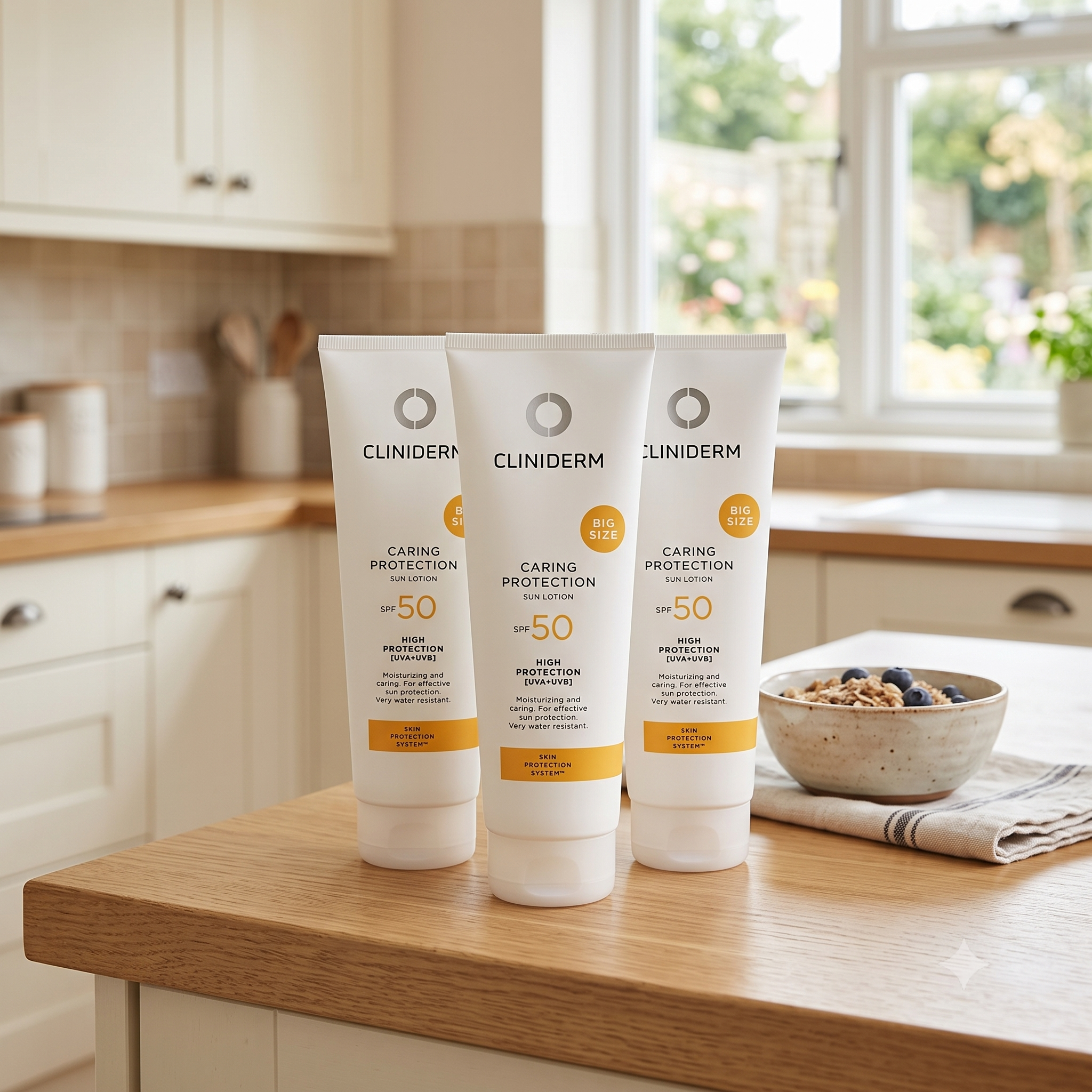 Cliniderm Caring Protection Sun Lotion SPF50 250ml 3 stykker