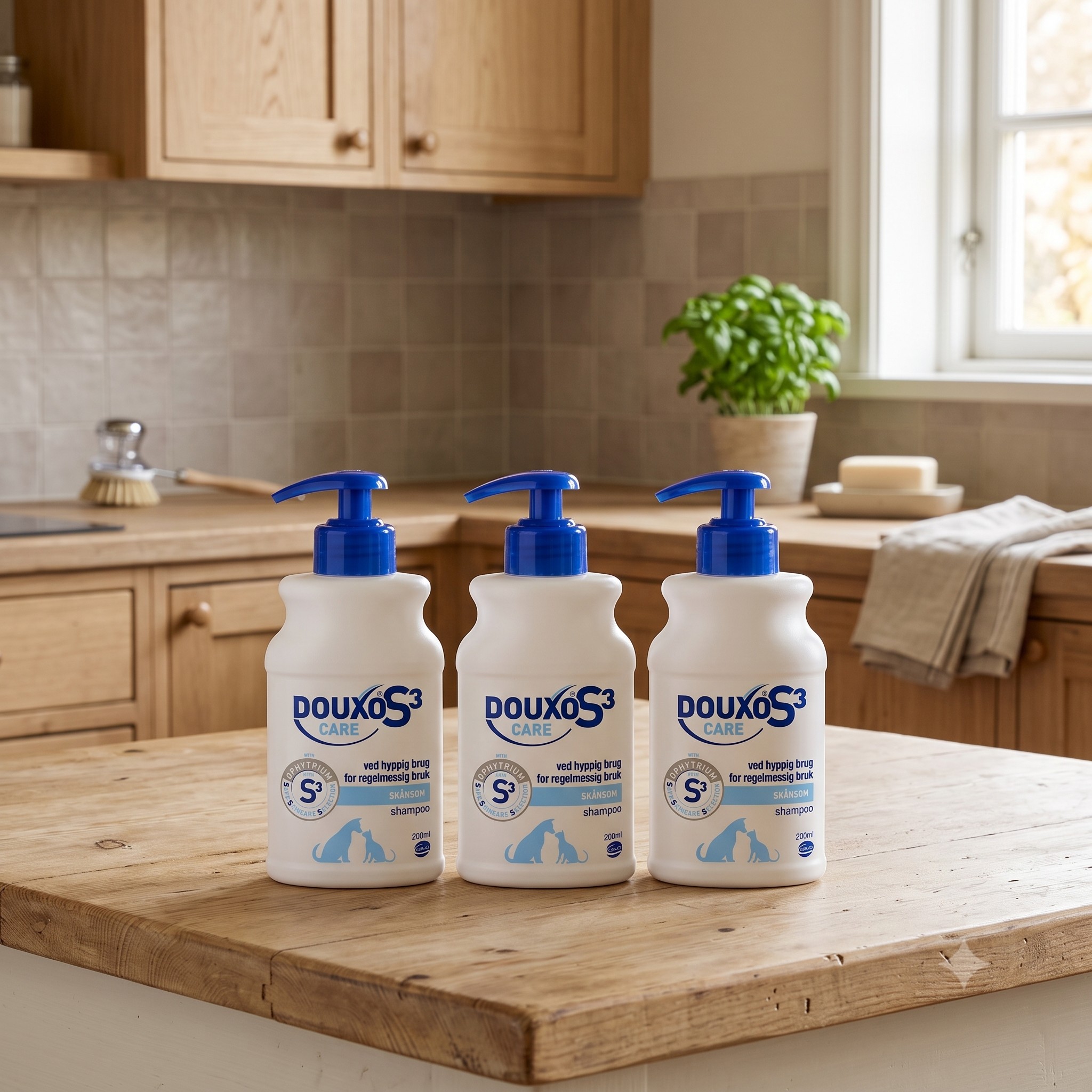 Douxo S3 Care Shampoo til dyr 200 ml 3 stykker