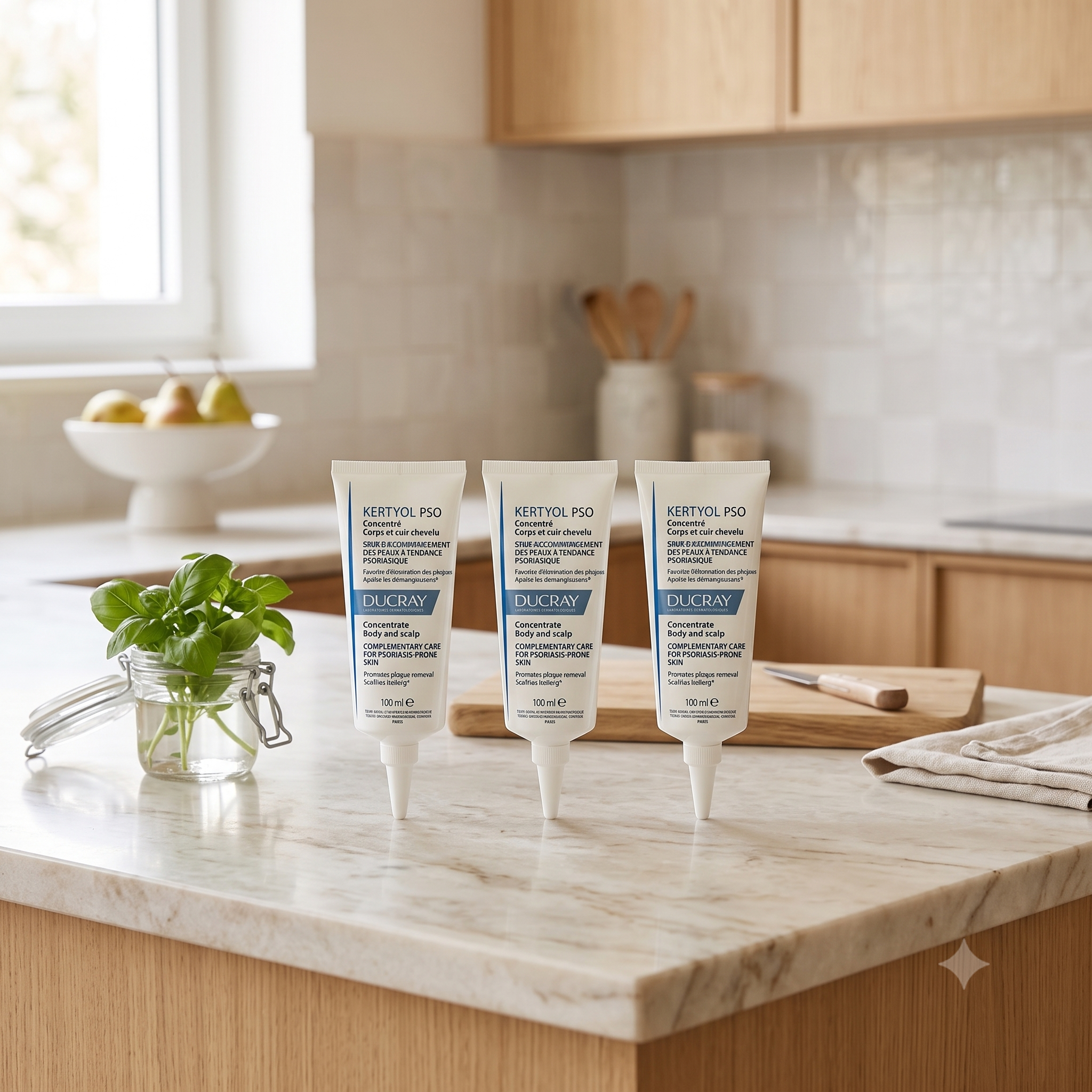 Ducray Kertyol PSO Concentrate til Lett Psoriasis 100 ml 3 stykker