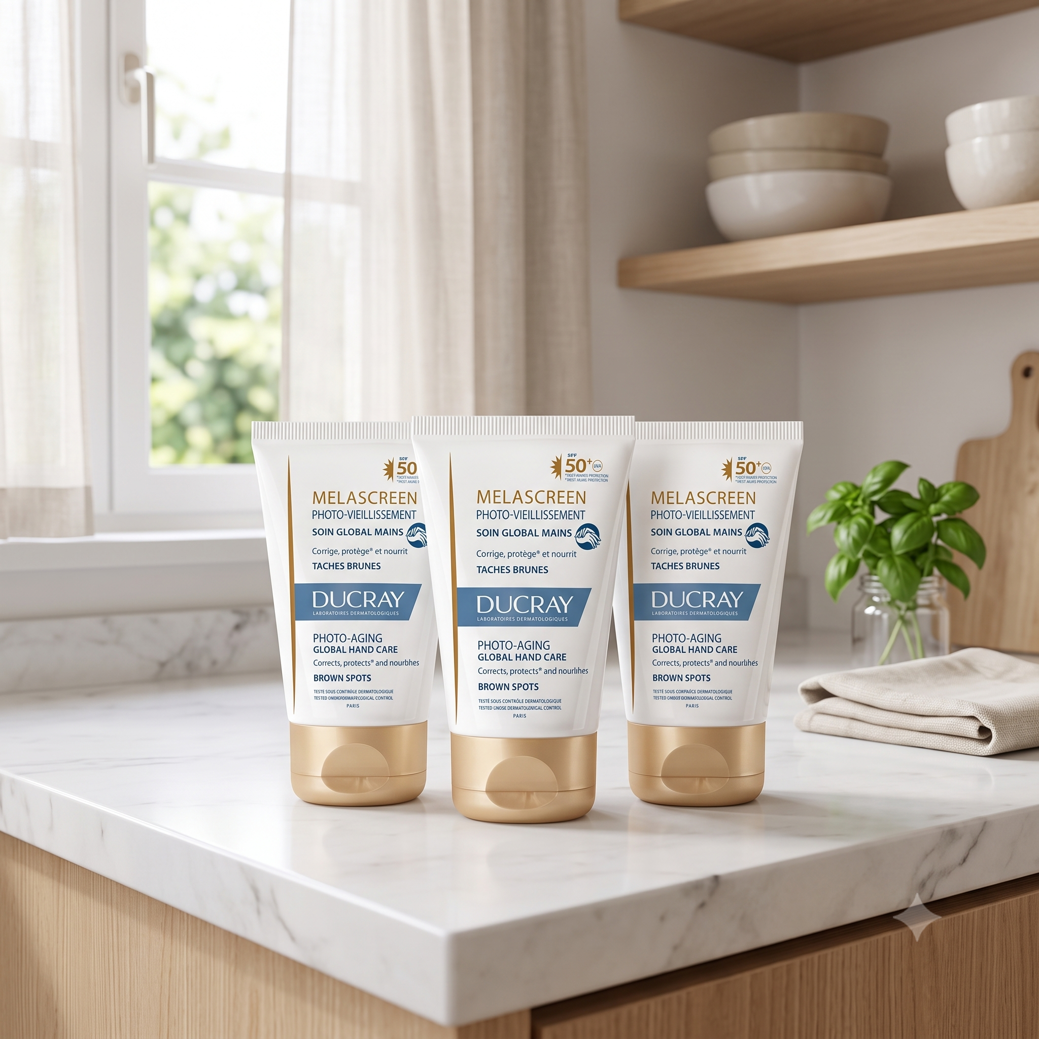 Ducray Melascreen Hand Care SPF50+ Mot Mørke Flekker 50 ml 3 stykker