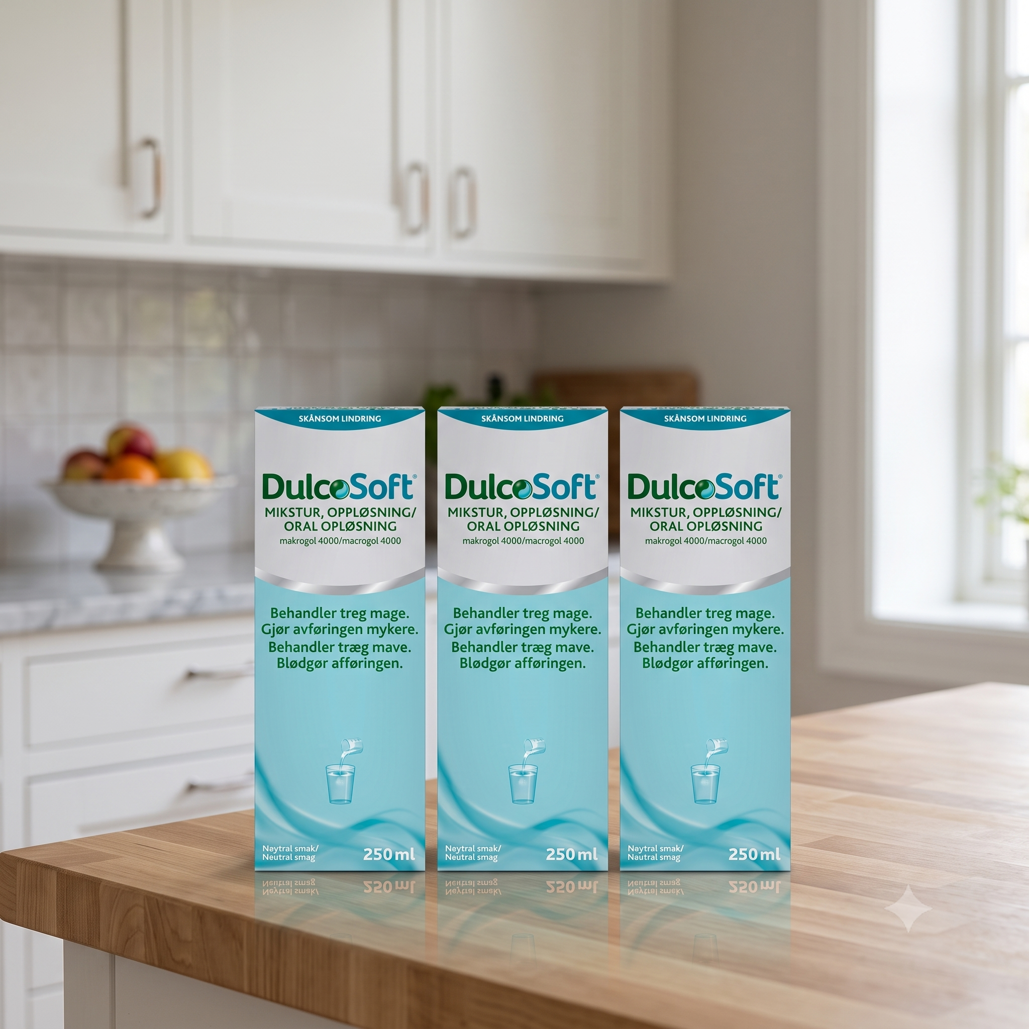 Dulcosoft mikstur 250 ml 3 stykker