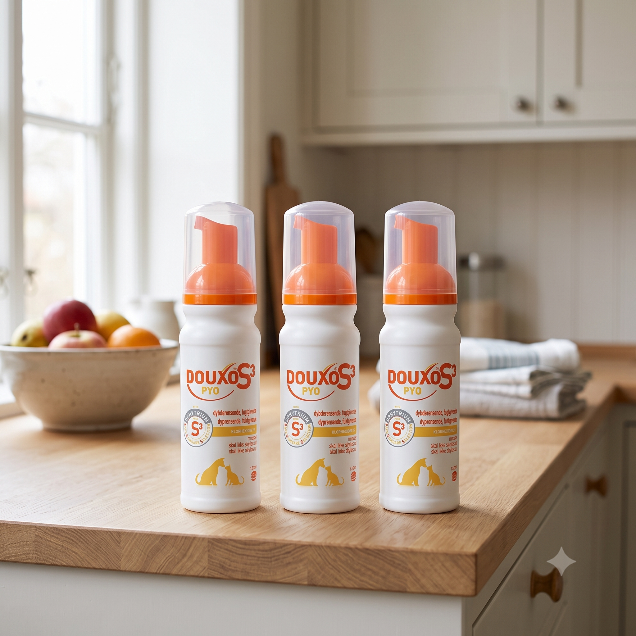 Douxo S3 Pyo Mousse til dyr 150 ml 3 stykker