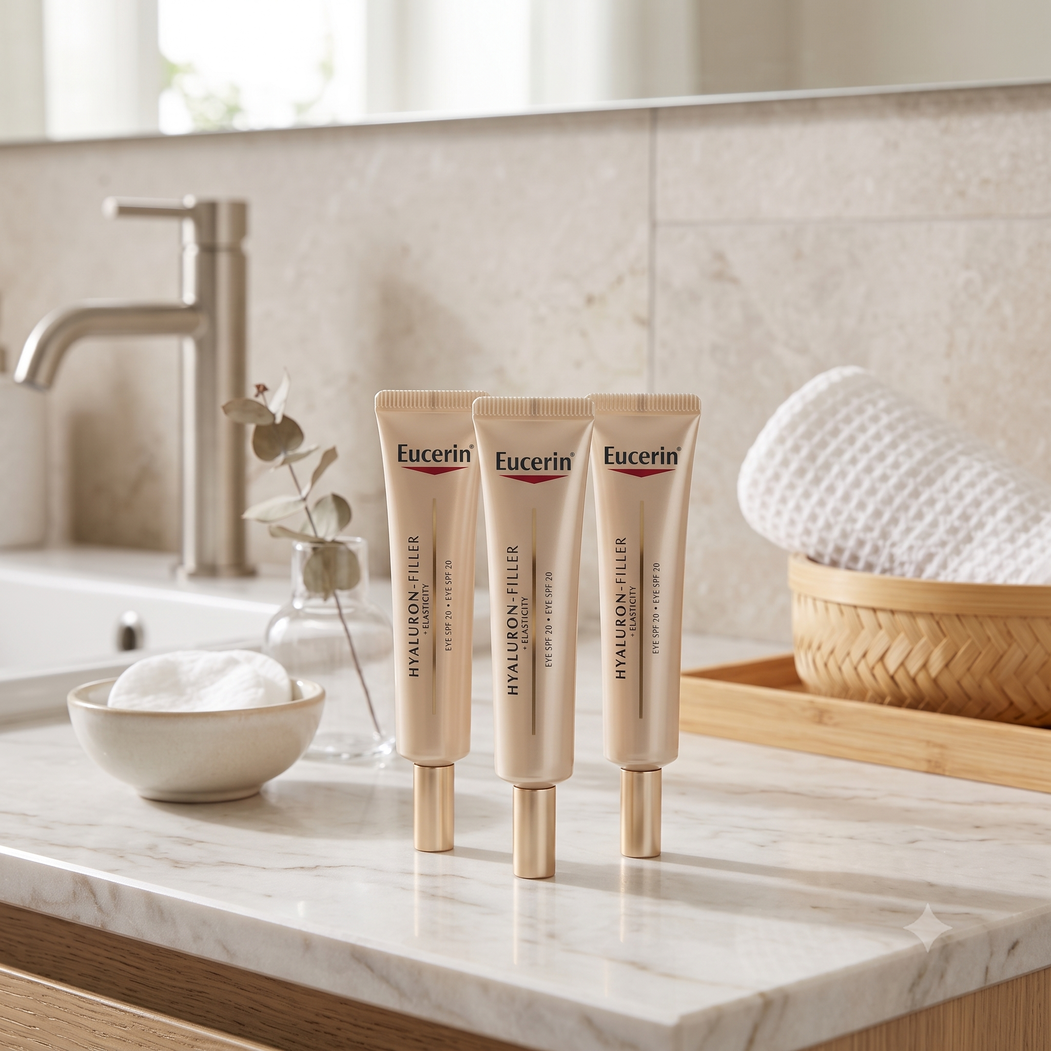 Eucerin Hyaluron-Filler + Elasticity Eye SPF20 15 ml 3 stykker