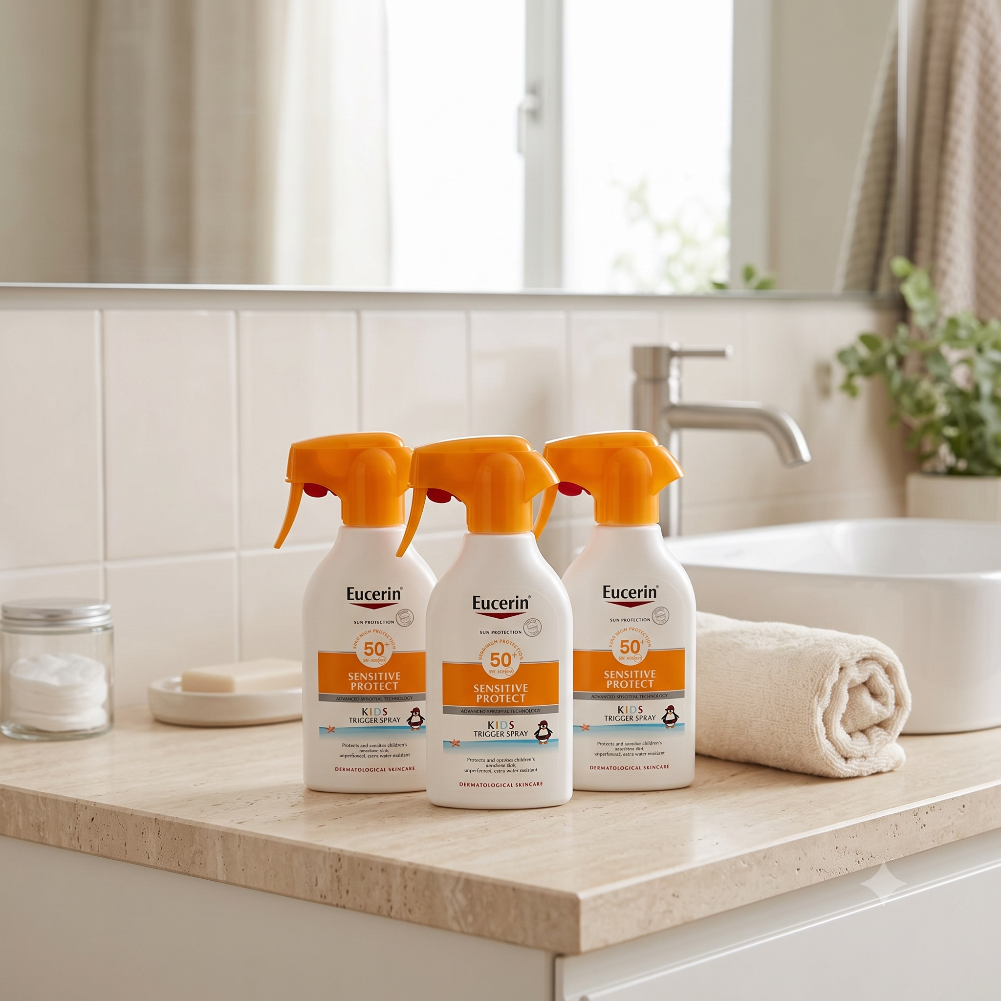 Eucerin Sun Kids Trigger Spray SPF50+ 250 ml 3 stykkerr