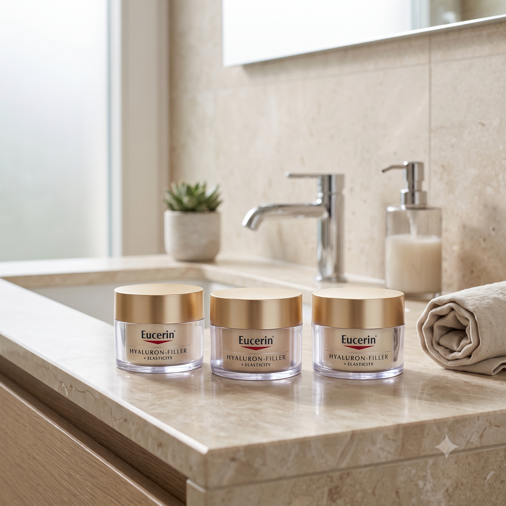 Eucerin Hyaluron Filler + Elasticity Day Cream SPF15 50 ml 3 stykker