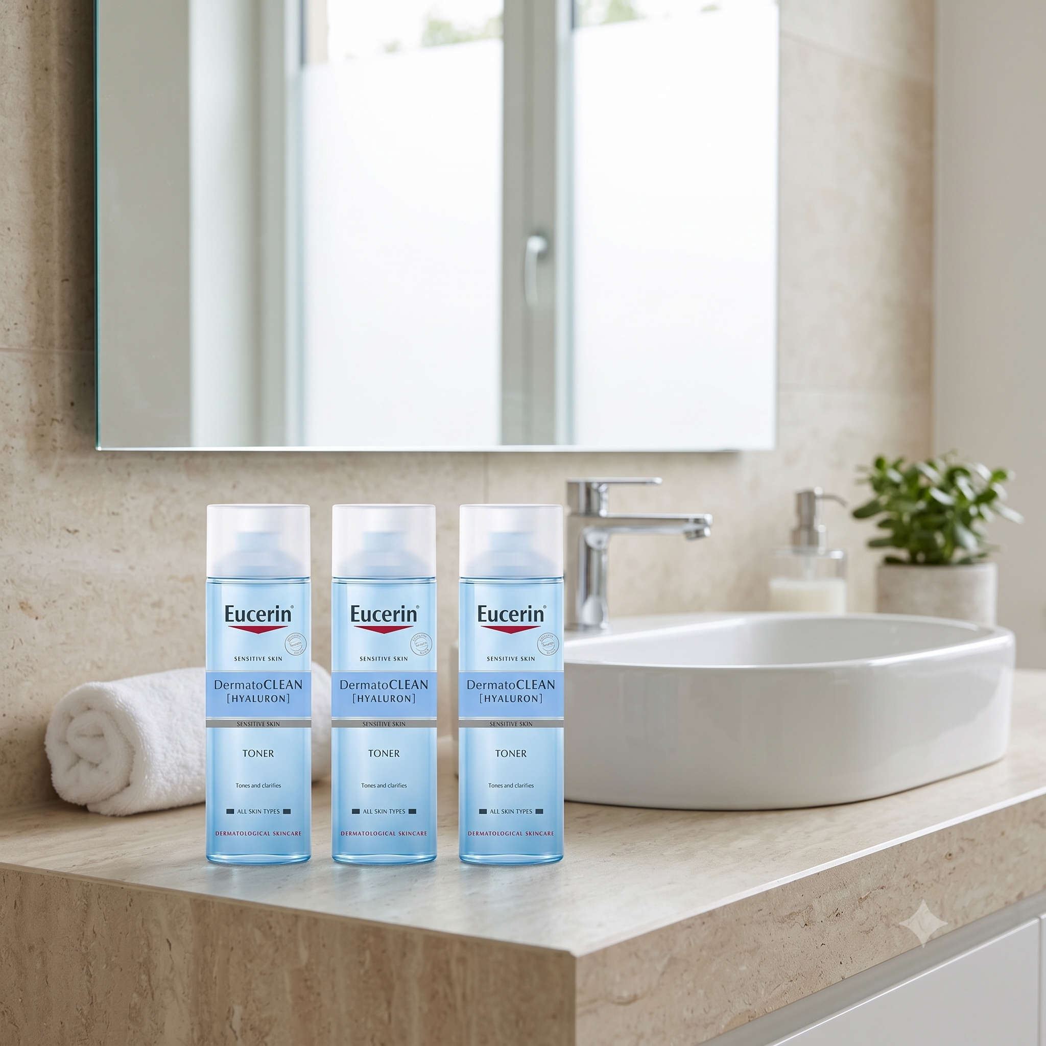 Eucerin DermatoCLEAN Toner 200 ml 3 stykker