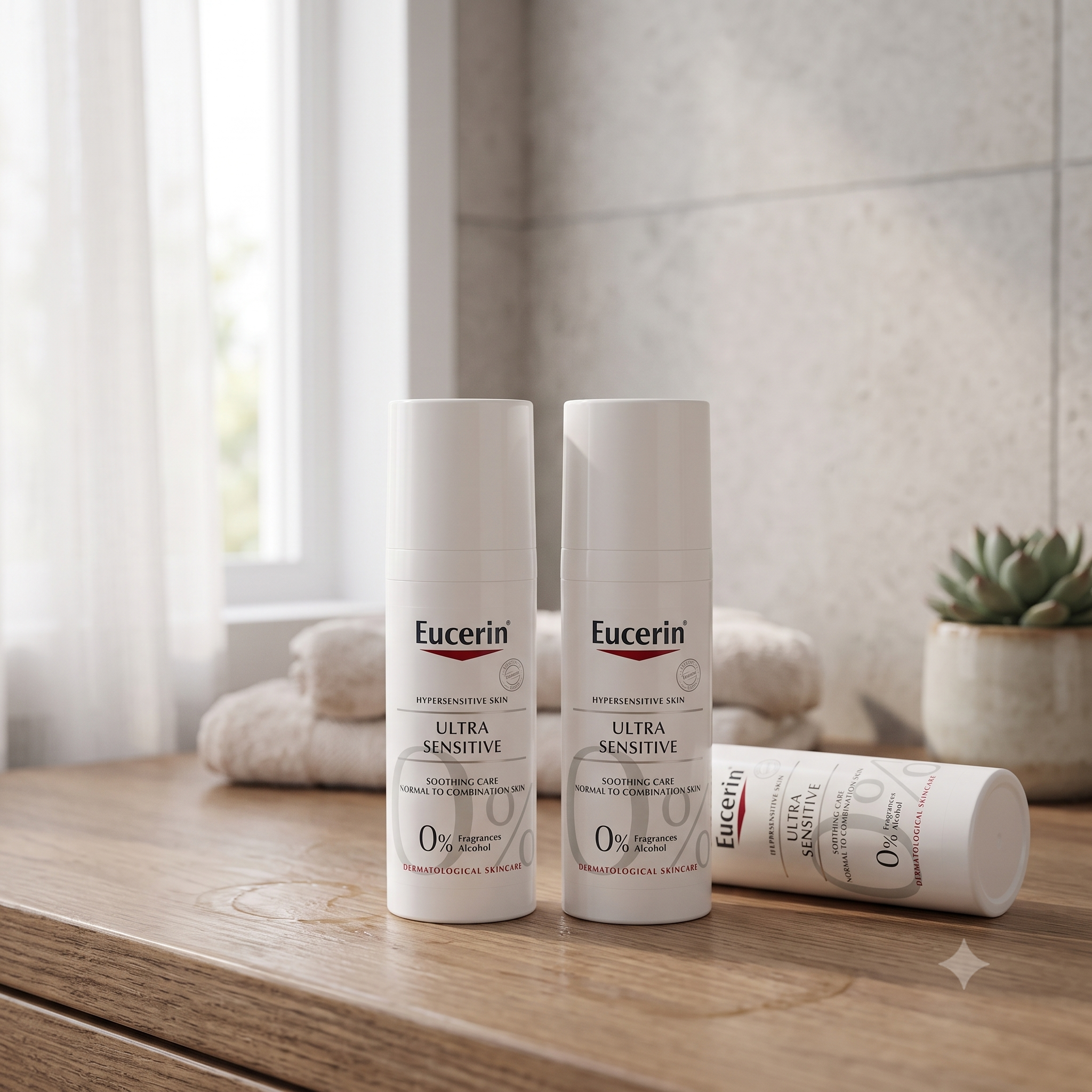 Eucerin UltraSensitive Soothing Care Normal to Combination Skin 50 ml 3 stykker