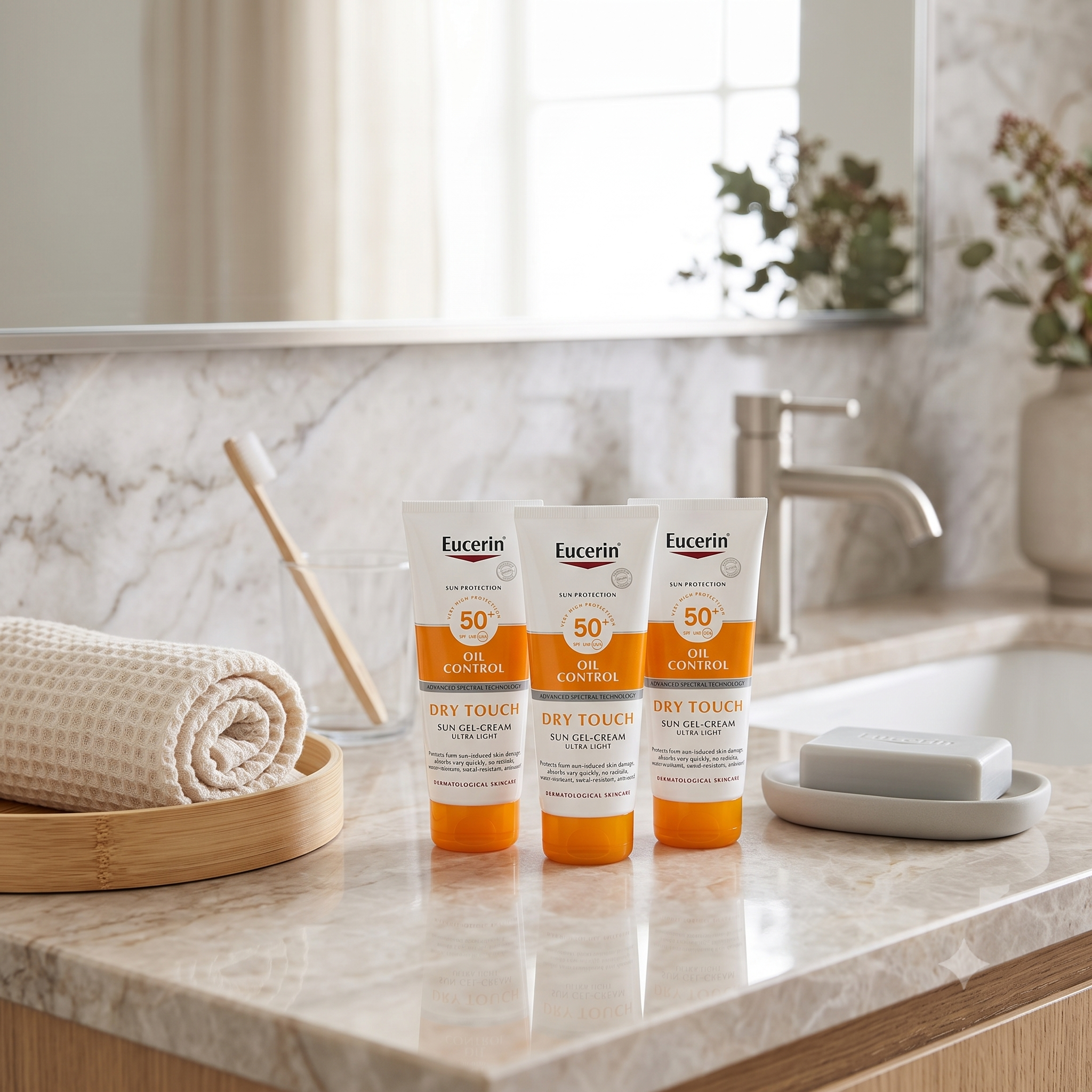 Eucerin Sun Dry Touch SPF 50+ 200 ml 3 stykker