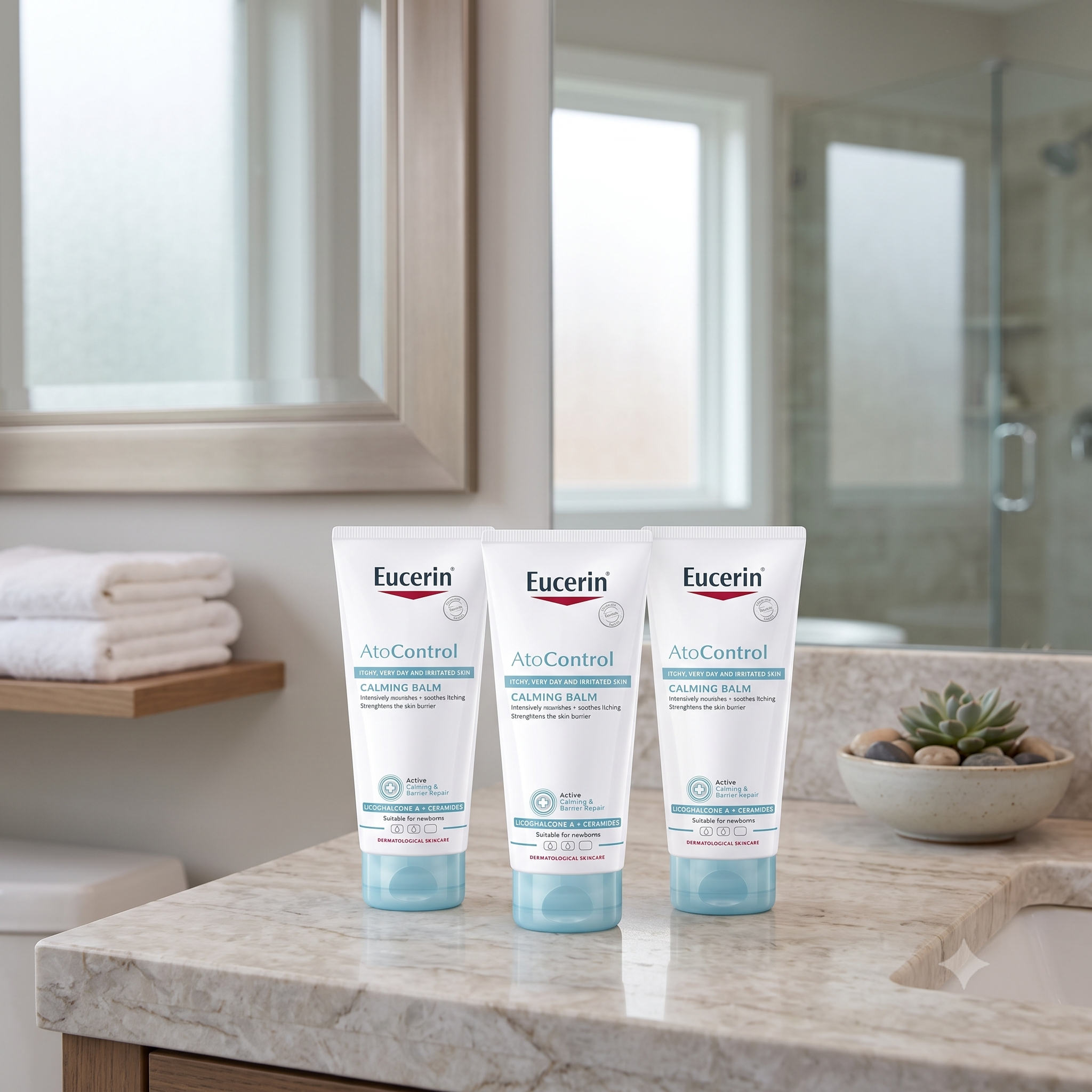 Eucerin AtoControl Calming Balm 200 ml 3 stykker