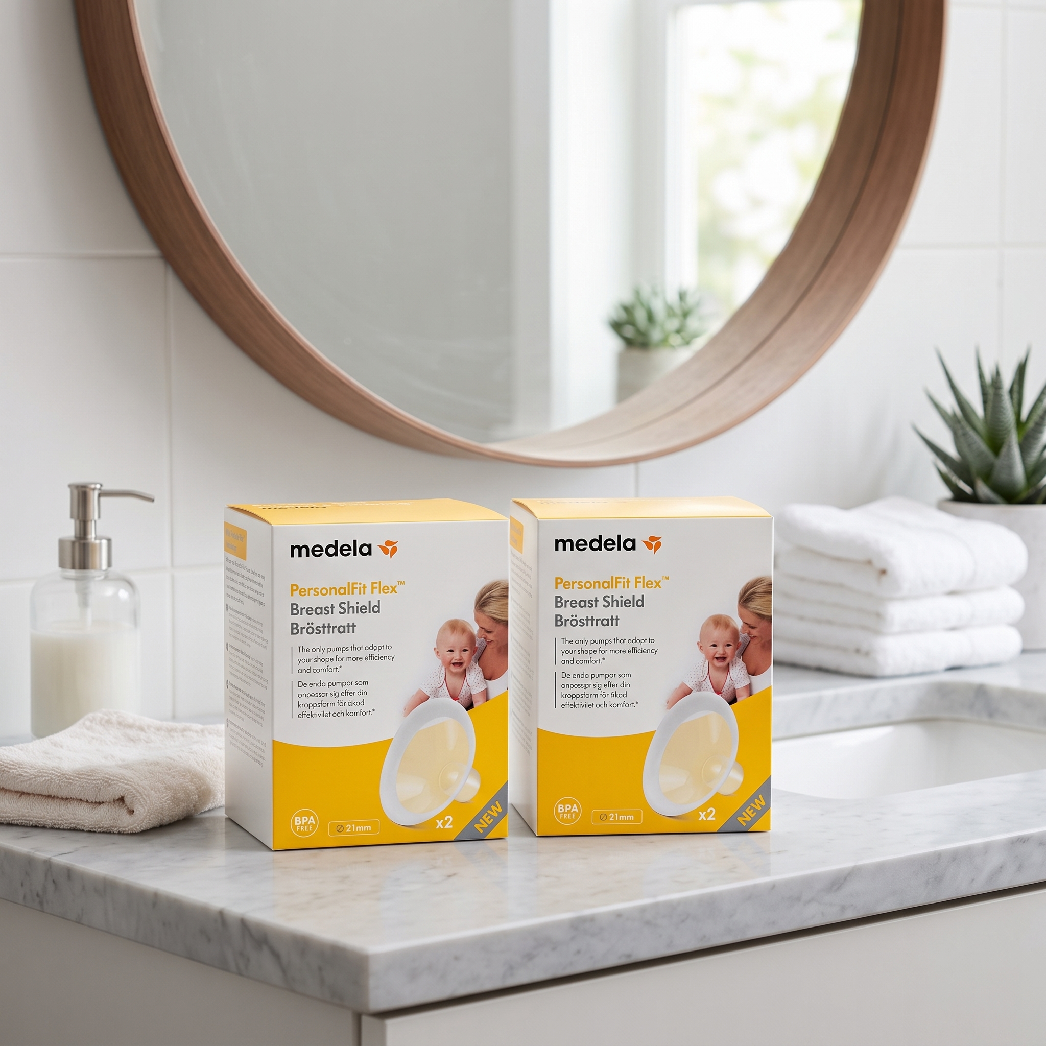 Medela Personal Fit Flex brysttrakt str S (21mm) 2stk 2 pakker