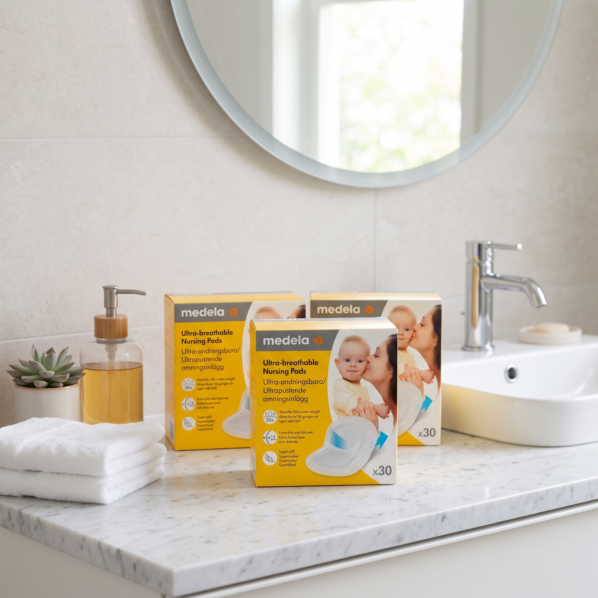 Medela Ultrapustende ammeinnlegg 30 stk 3 stykker