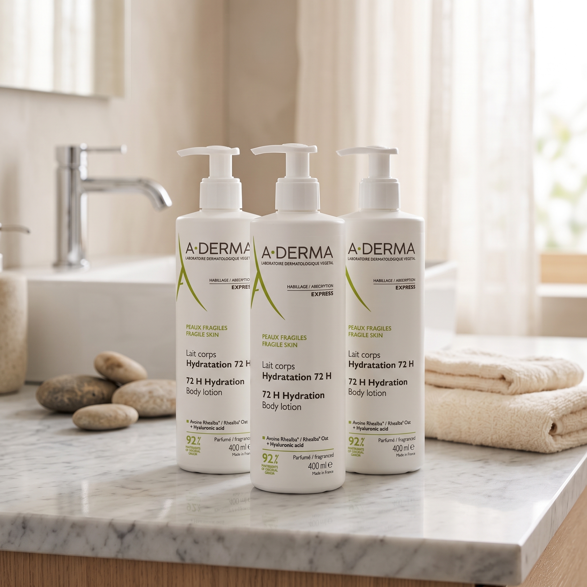 A-Derma Body Lotion 400ml 3 stykker