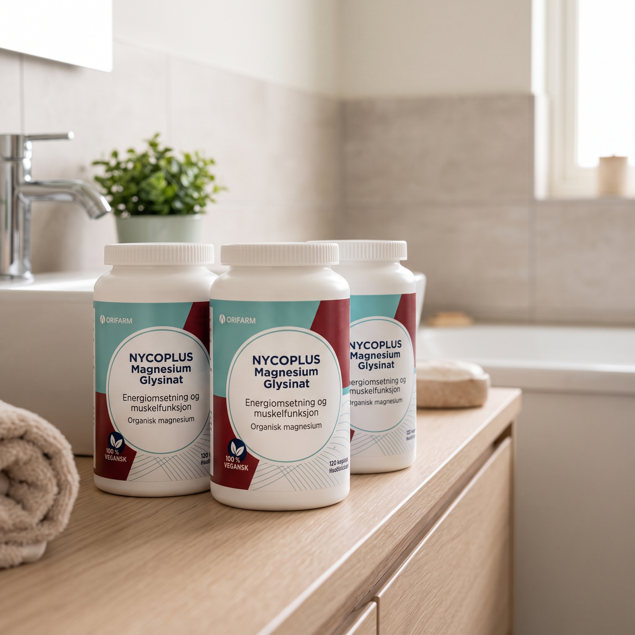 Nycoplus Magnesium Glysinat Kaplser 120 stk 3 stykker