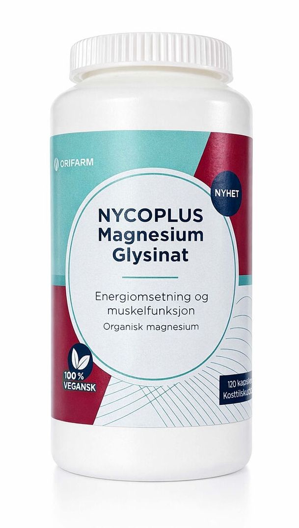 Nycoplus Magnesium Glysinat Kaplser 120 stk