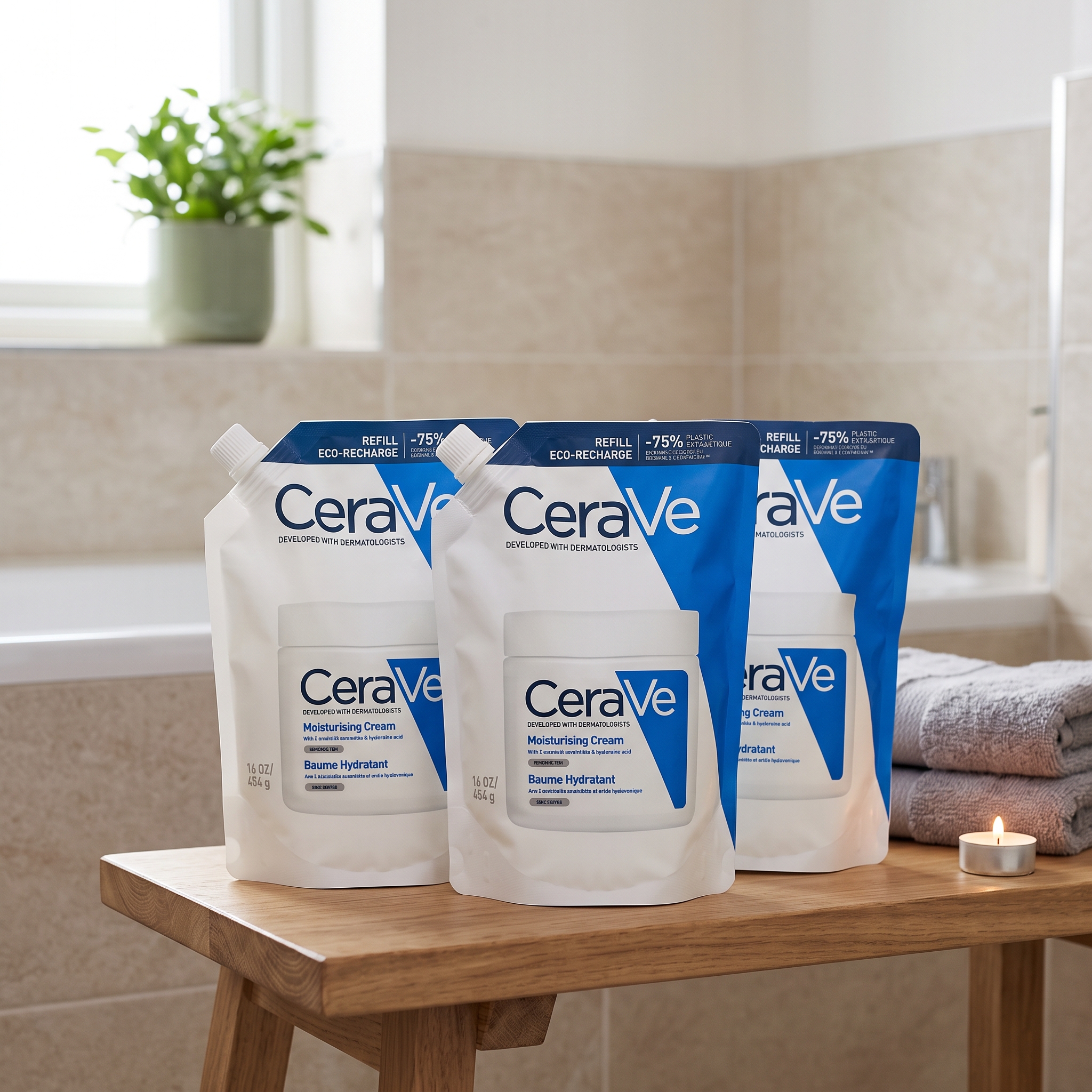 CeraVe Moisturising Cream Refill 454 gram 3 stykker