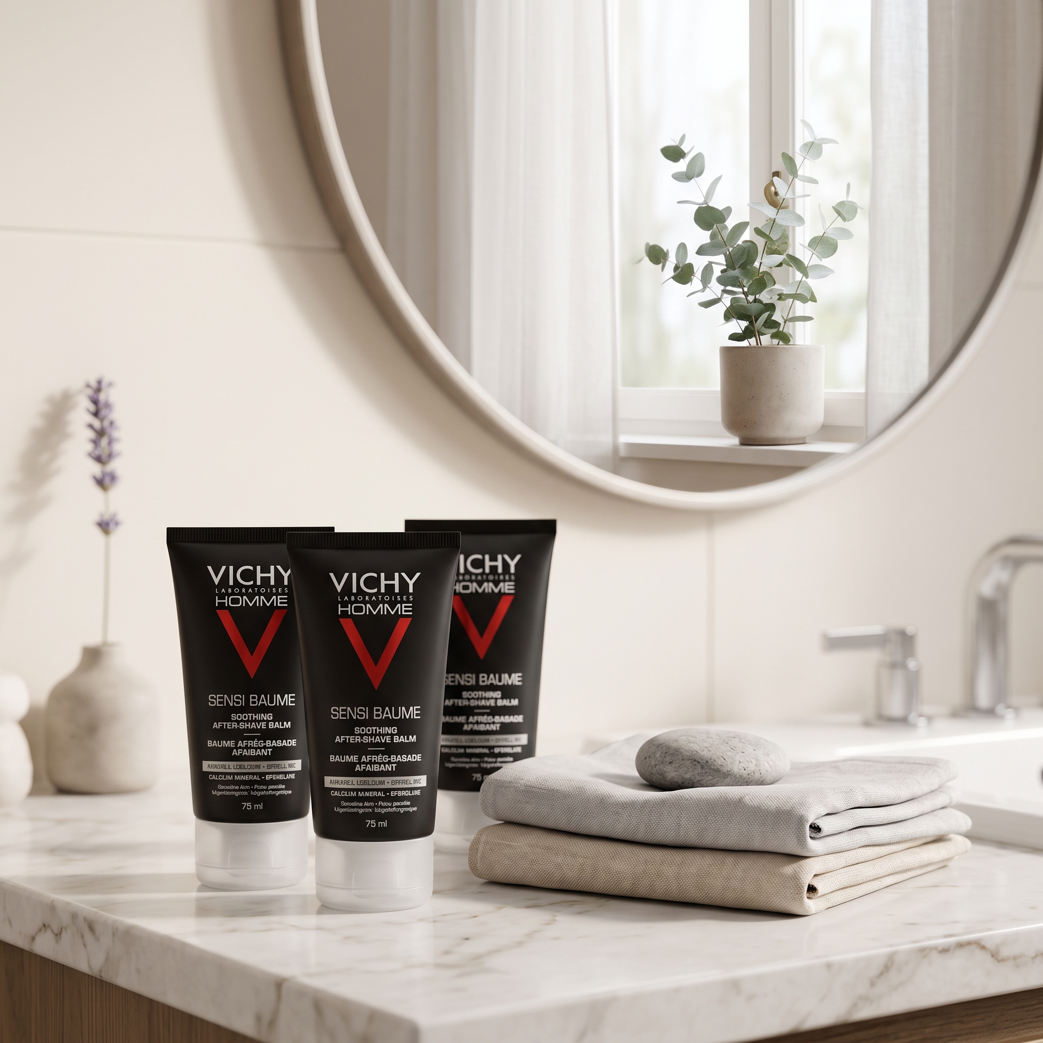 Vichy Homme After Shave Balm 75 ml 3 stykker