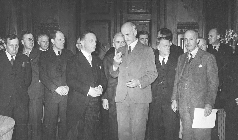 Bilde av Curt Braüer, Ingolf Elster Christensen og Paal Berg.