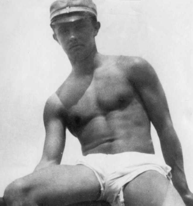 Andreas Cervin avbildet under OL i London 1908.