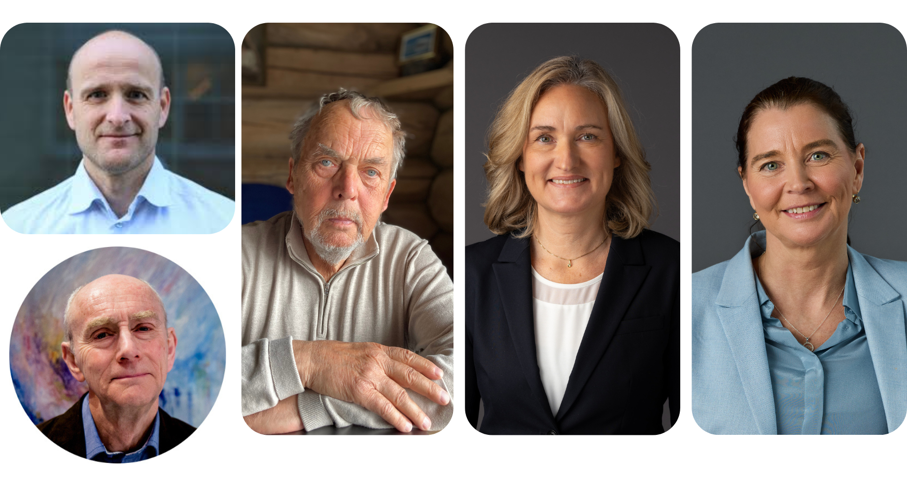 Fra venstre: Roald Hopsnes, Jan Fridthjof Bernt, Oddvar Overå, Sigrid Eskeland Schütz og Ingunn Elise Myklebust (foto: Eivind Senneset).