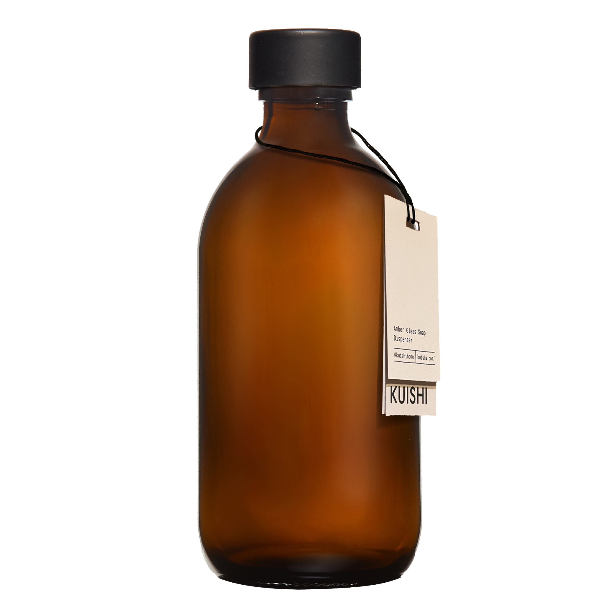 Amber Glass Bottle Screw Bottle 100ml with Black Cap