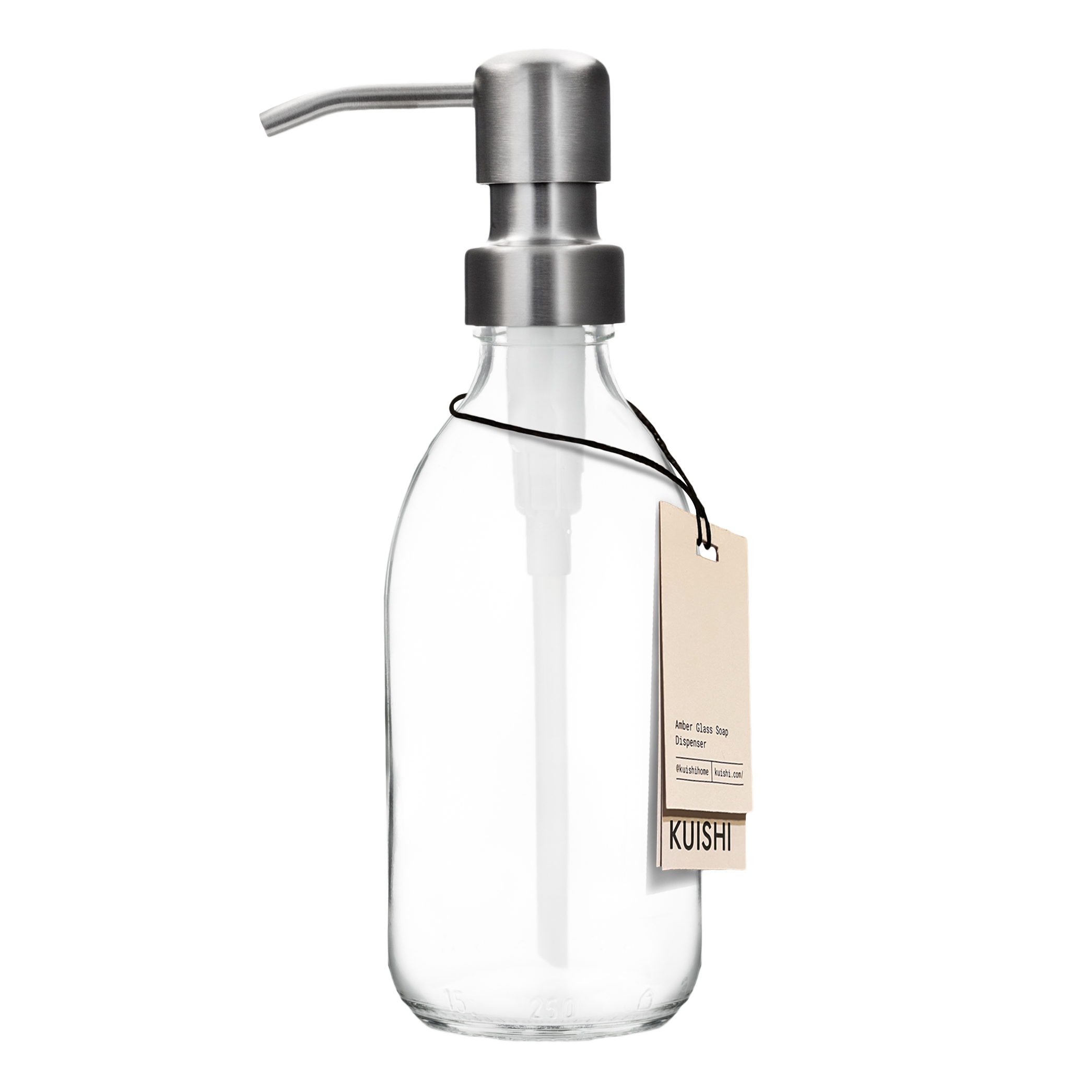 Distributeur de savon en verre transparent
