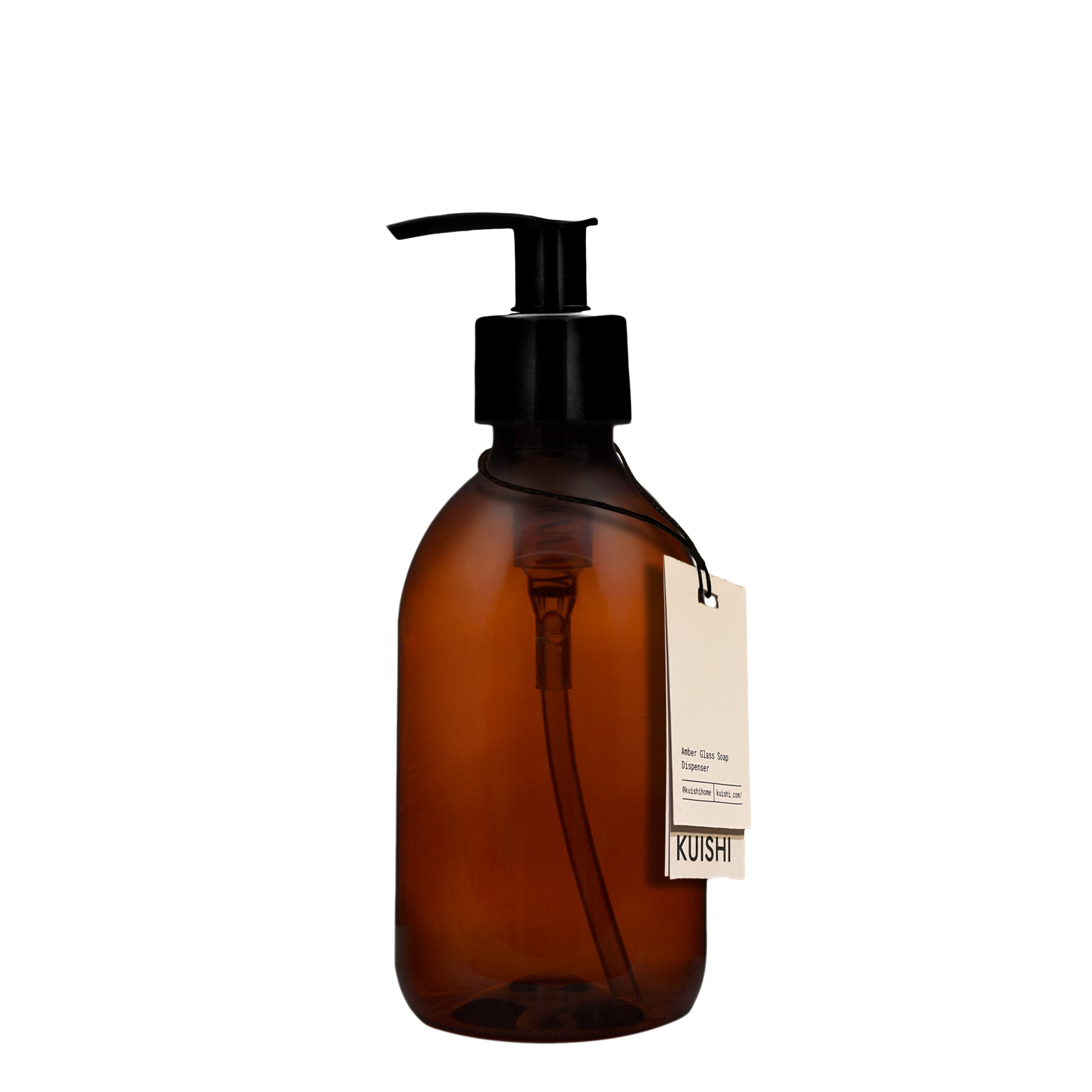 Distributeur de savon en plastique ambre