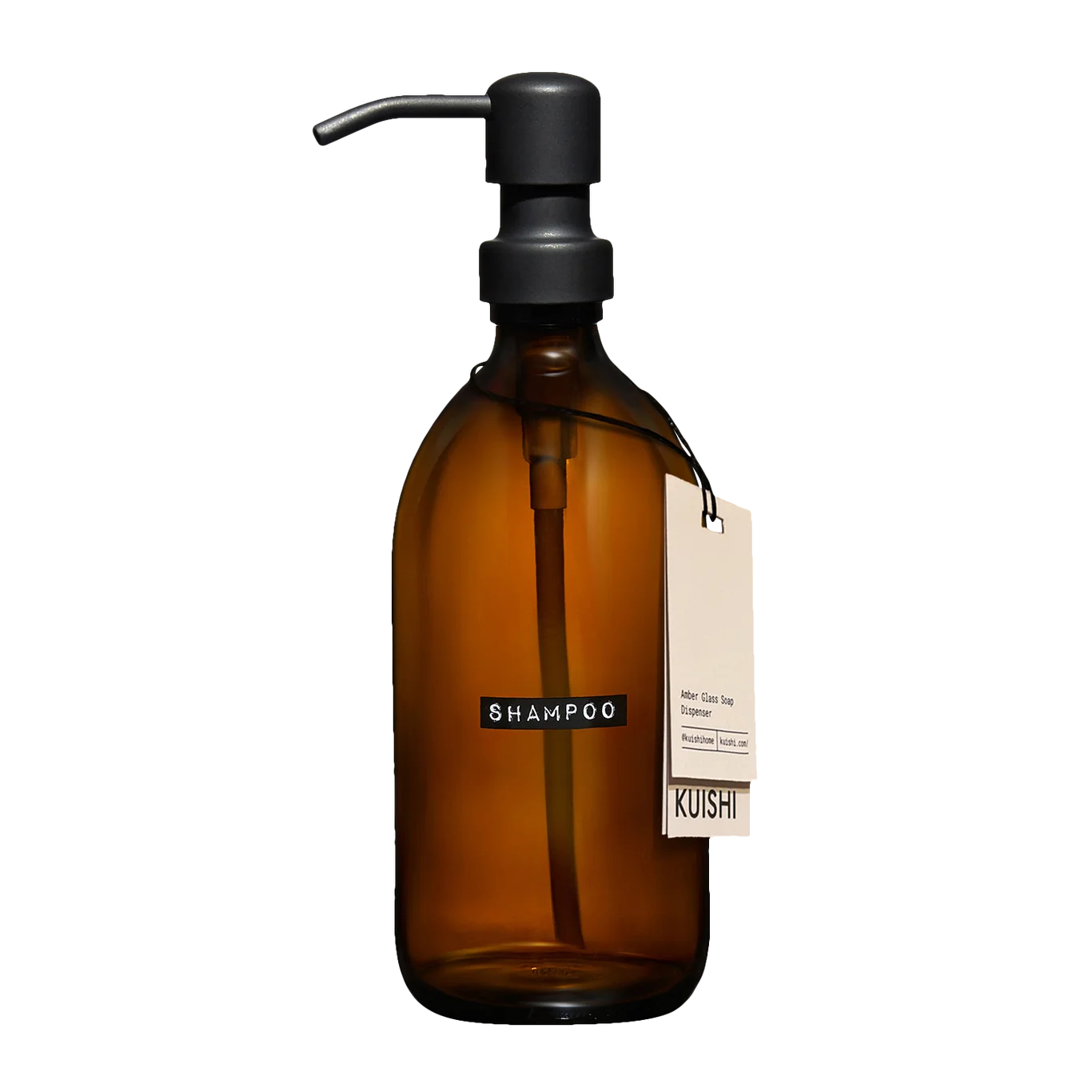 Permanent Printed Shampoo Label Dispenser Bottles 500ml Black Pump