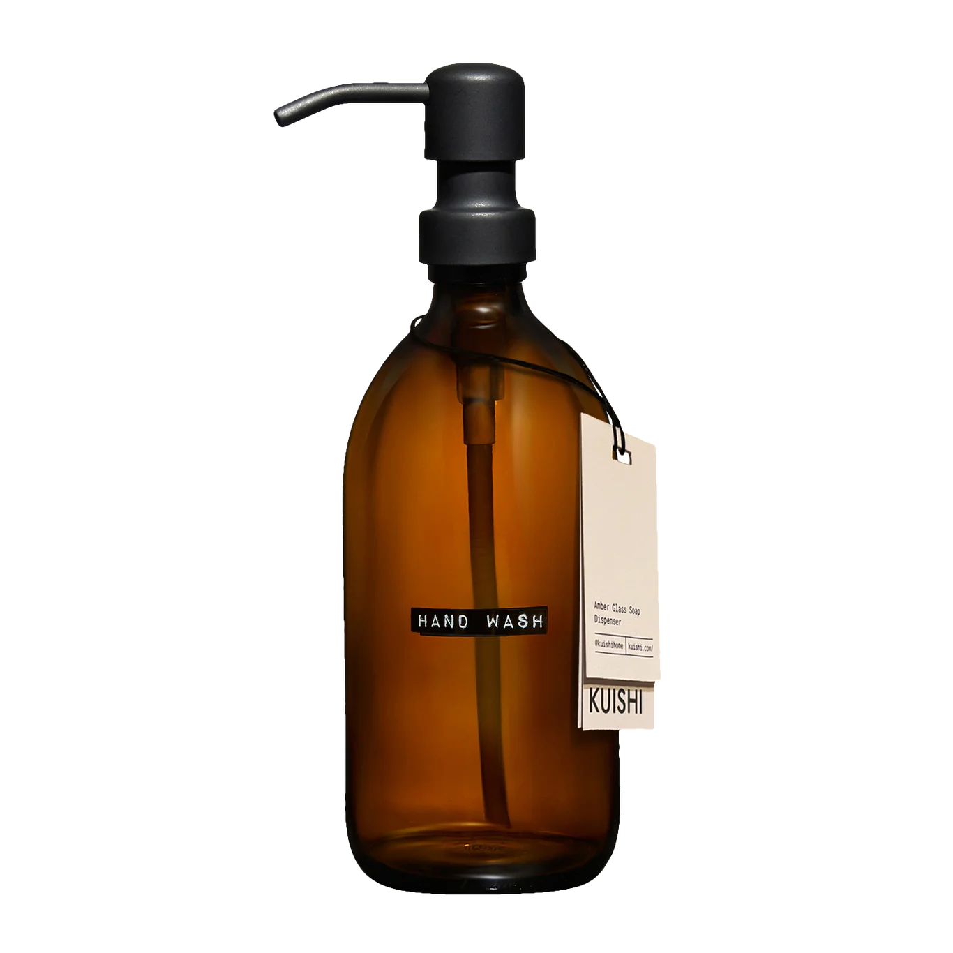 Spenderflaschen für dauerhaft bedruckte Handwaschetiketten, 500 ml, schwarze Pumpe