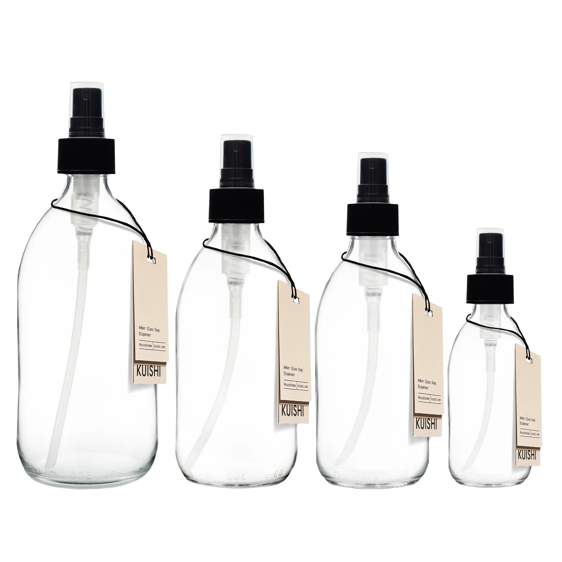 Clear Glass Spray Atomiser Bottle