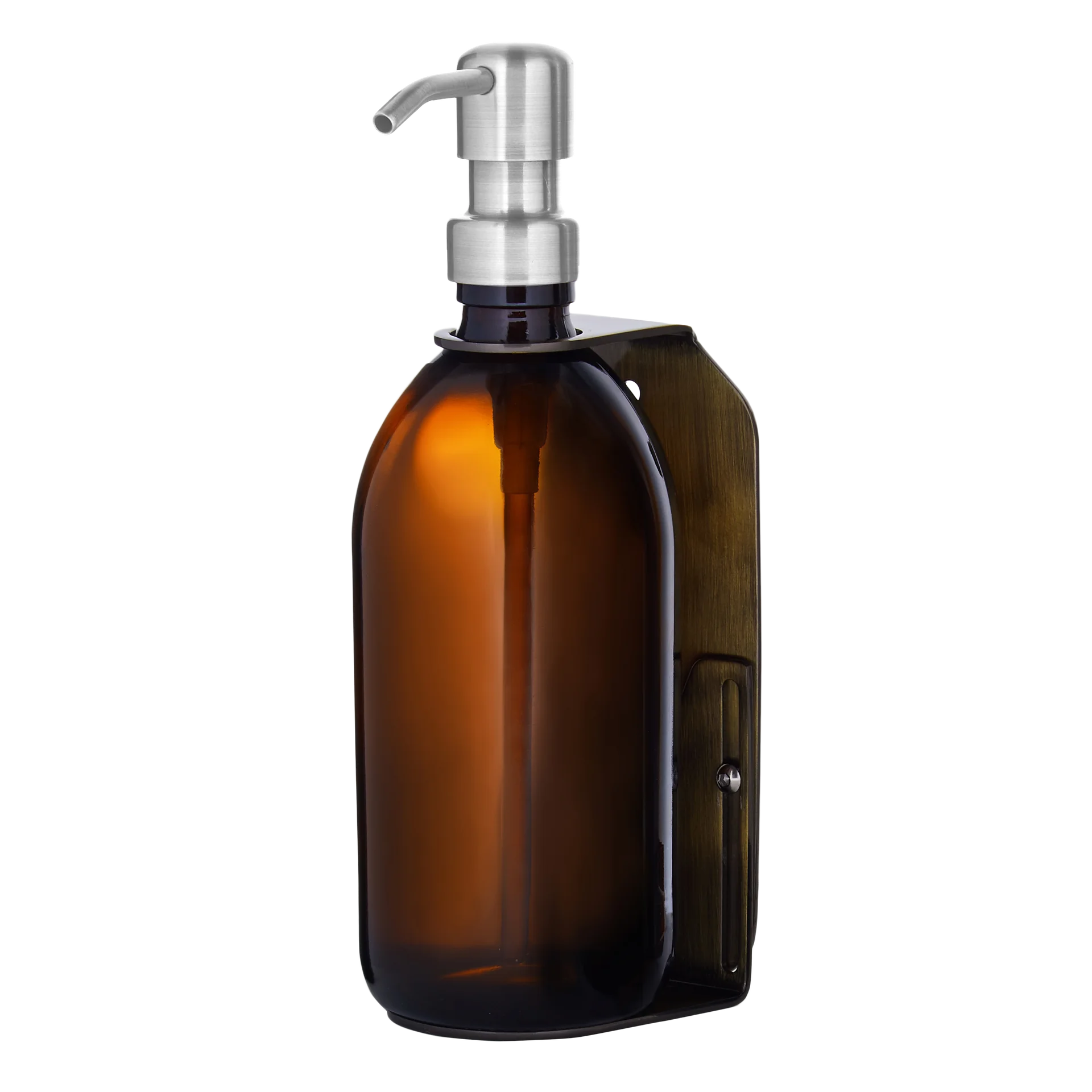 Gold Single Wall Mounted Soap Dispenser 250ml Silver