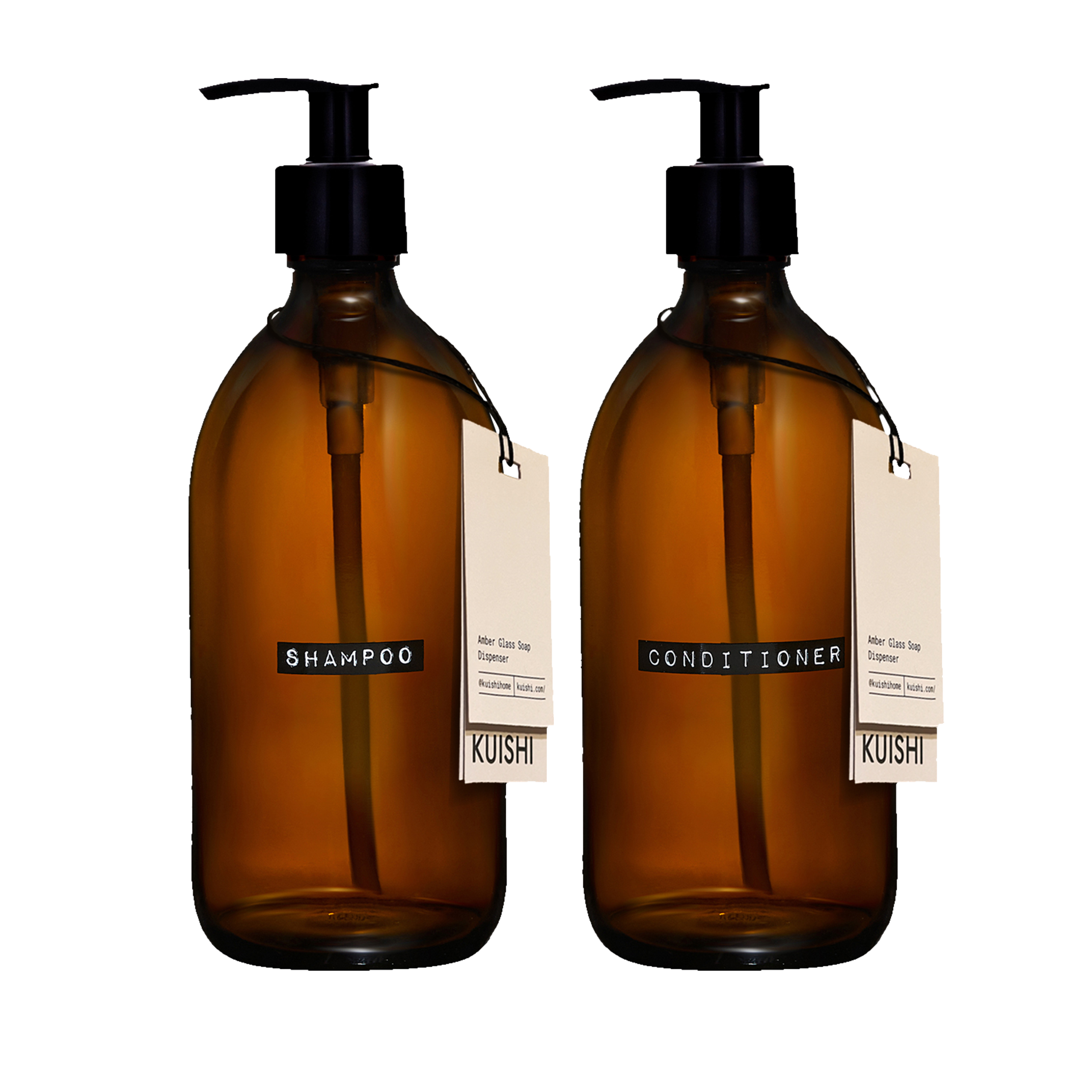 Shampoo- und Spülungsflaschen