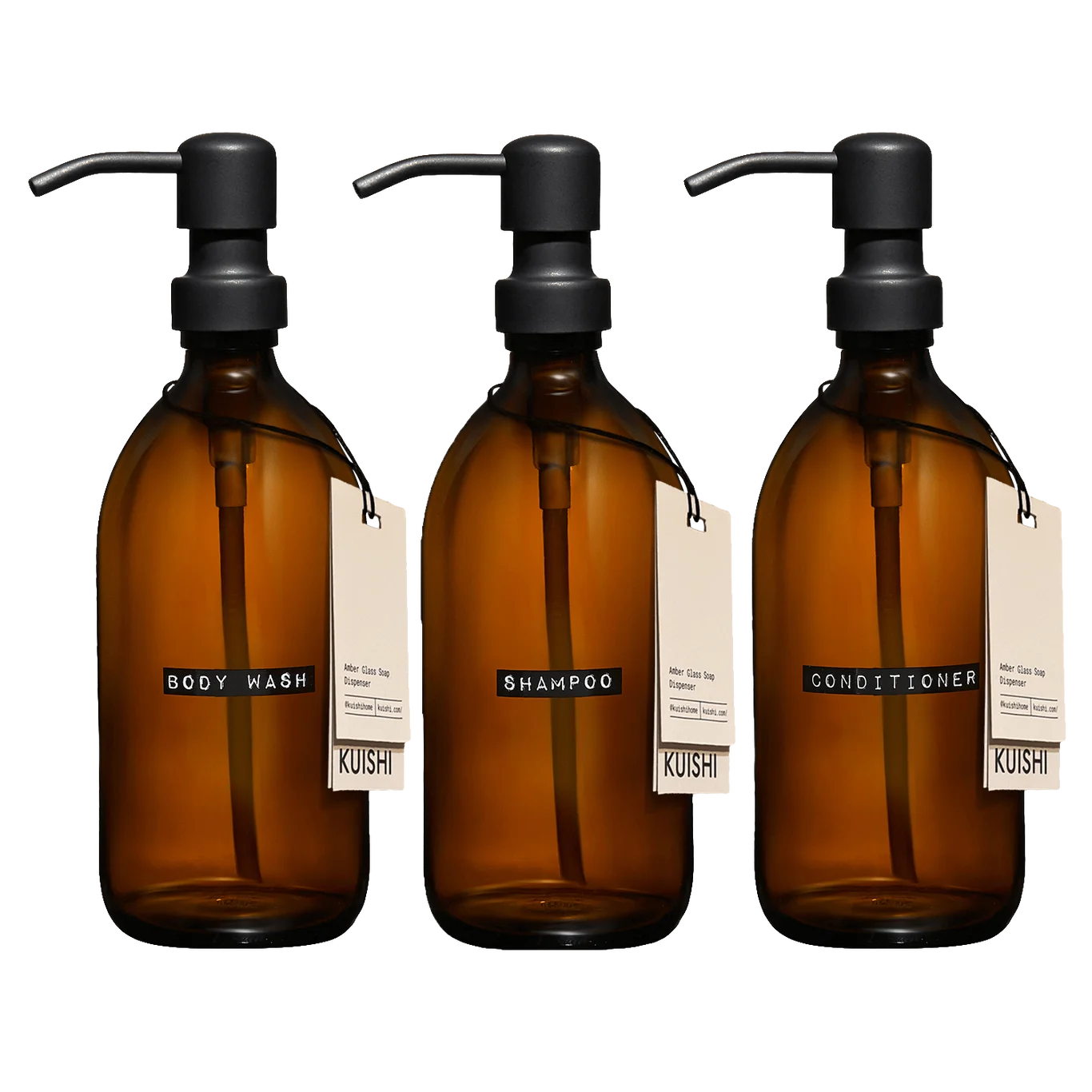 Shampoo Body wash and Conditioner Bottles