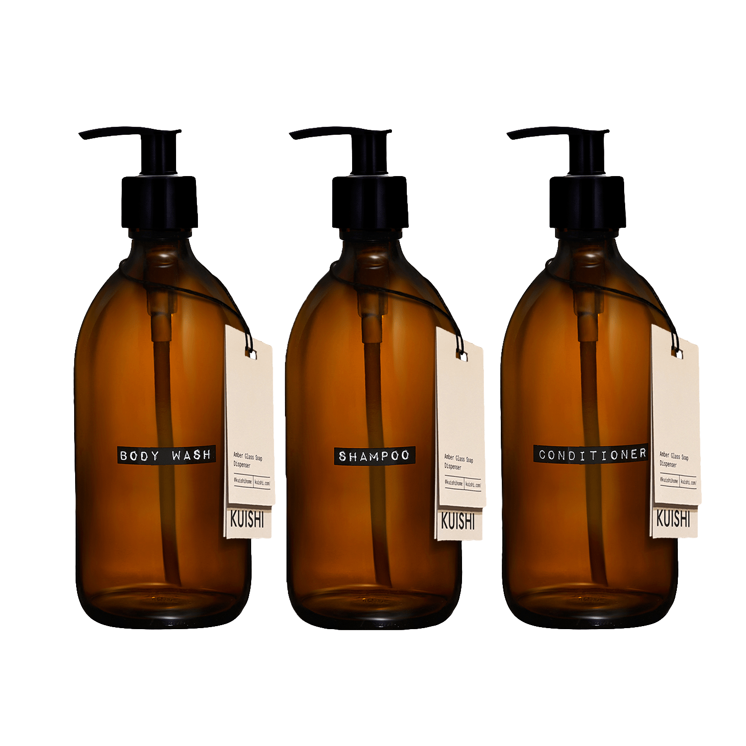 Shampoo Body Wash and Conditioner Bottles