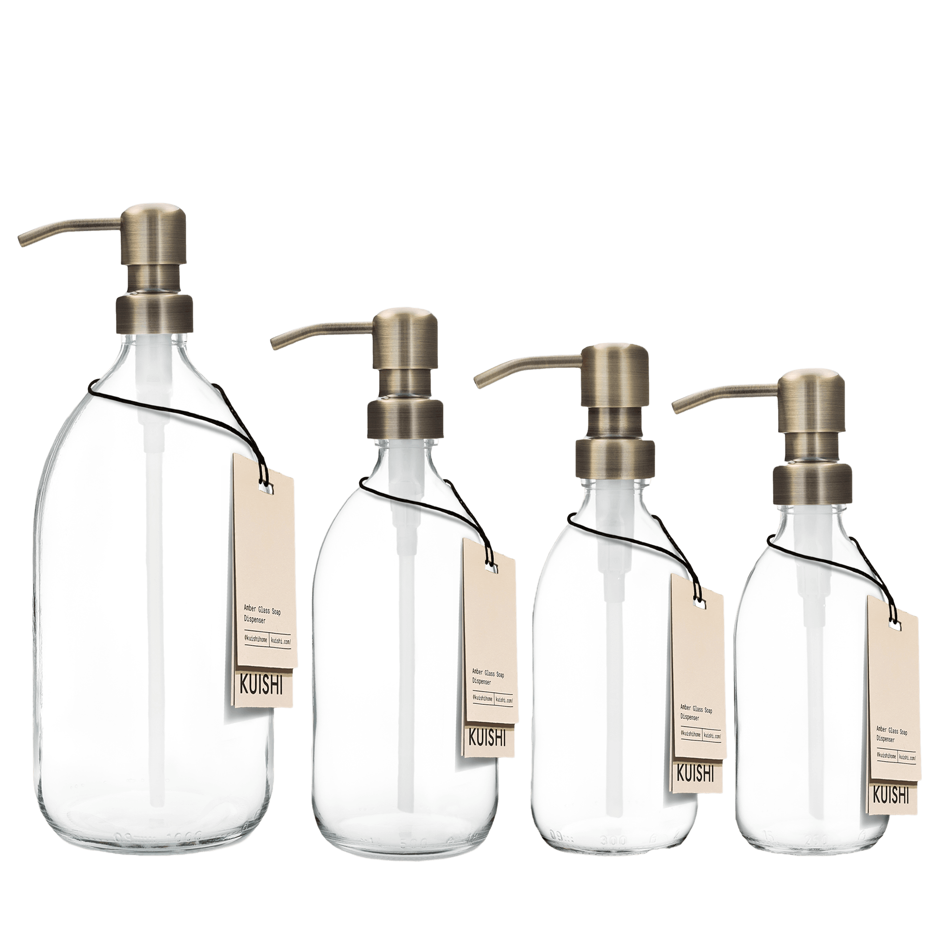 Distributeur de savon en verre transparent