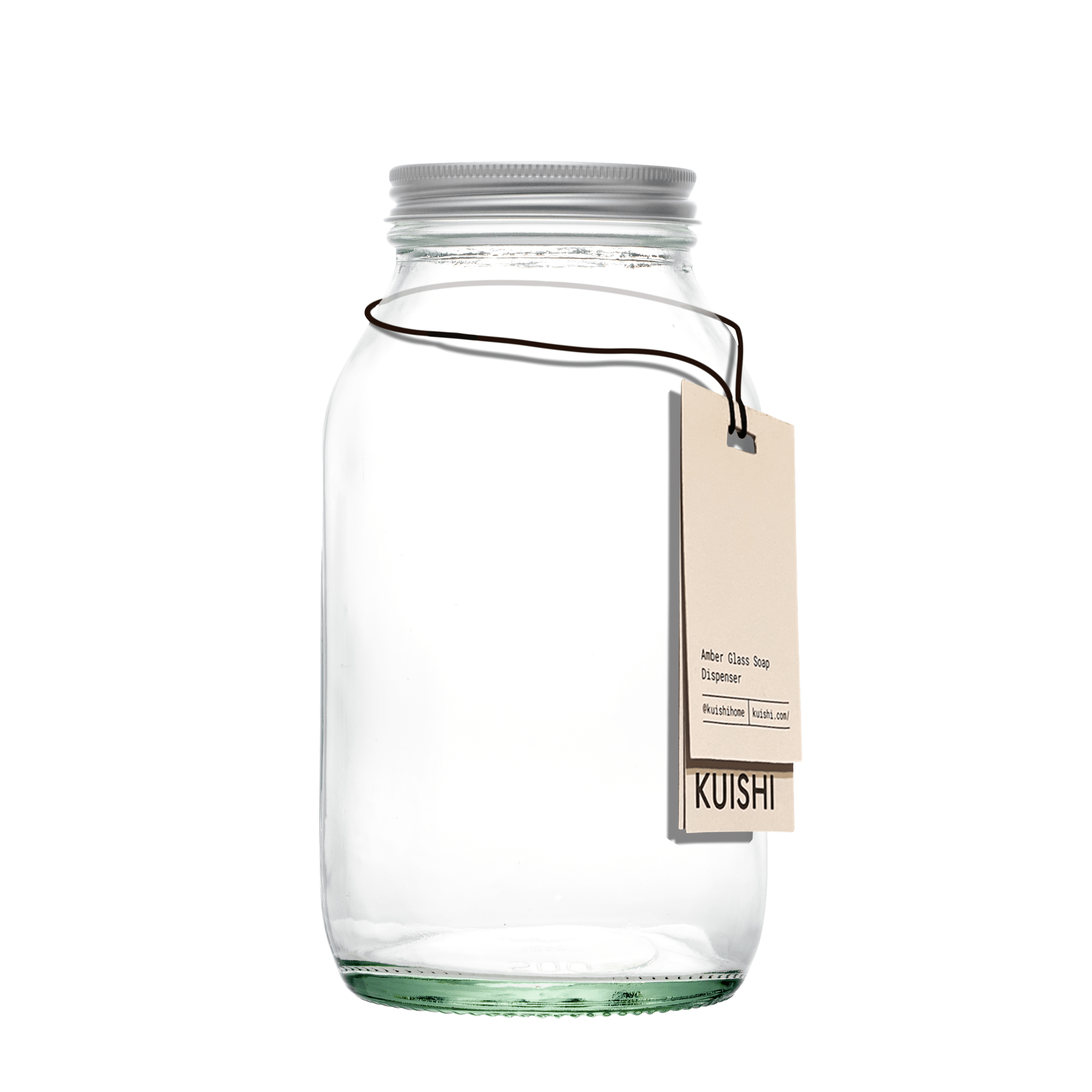 Pots de stockage en verre transparent