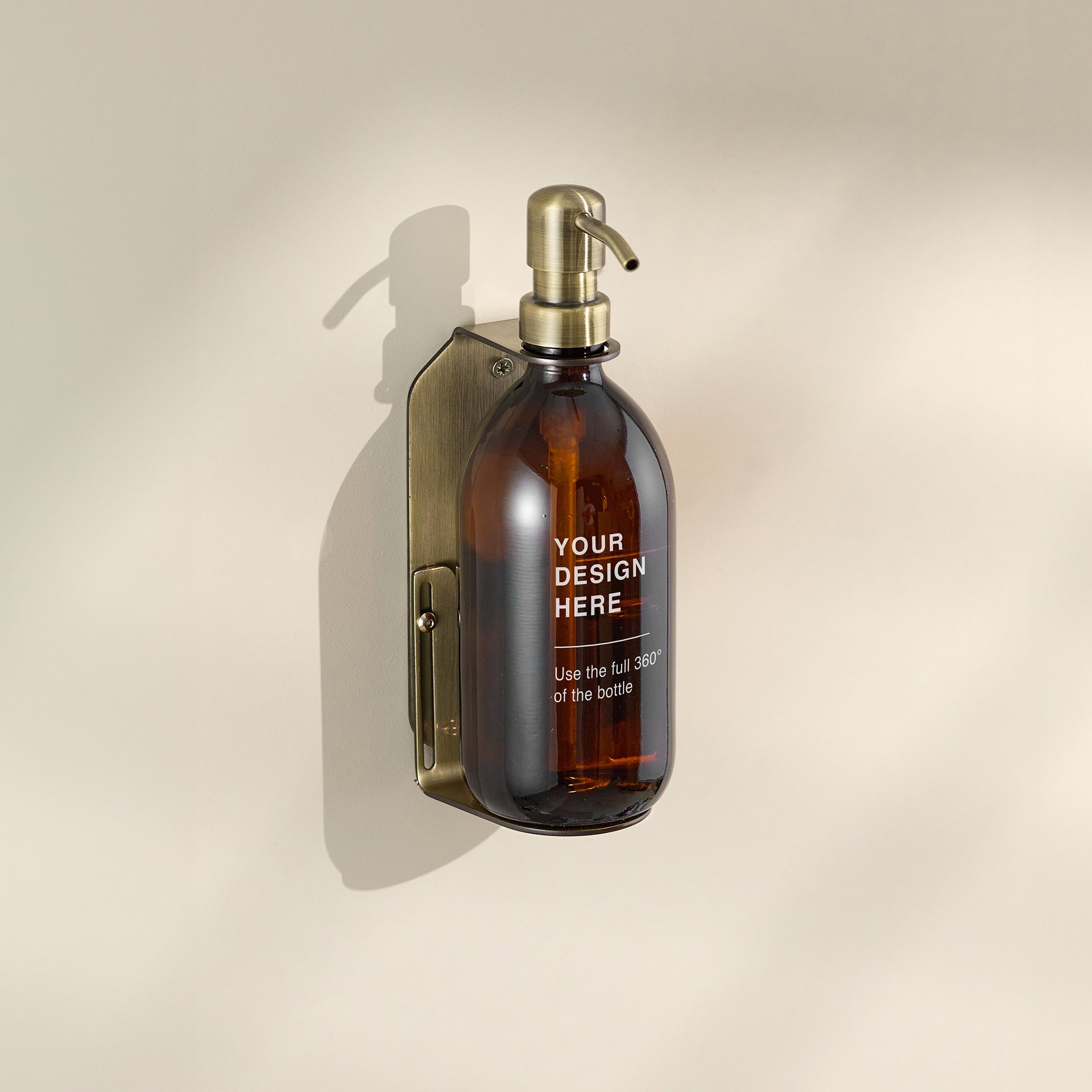 Custom wall mounted soap dispenser