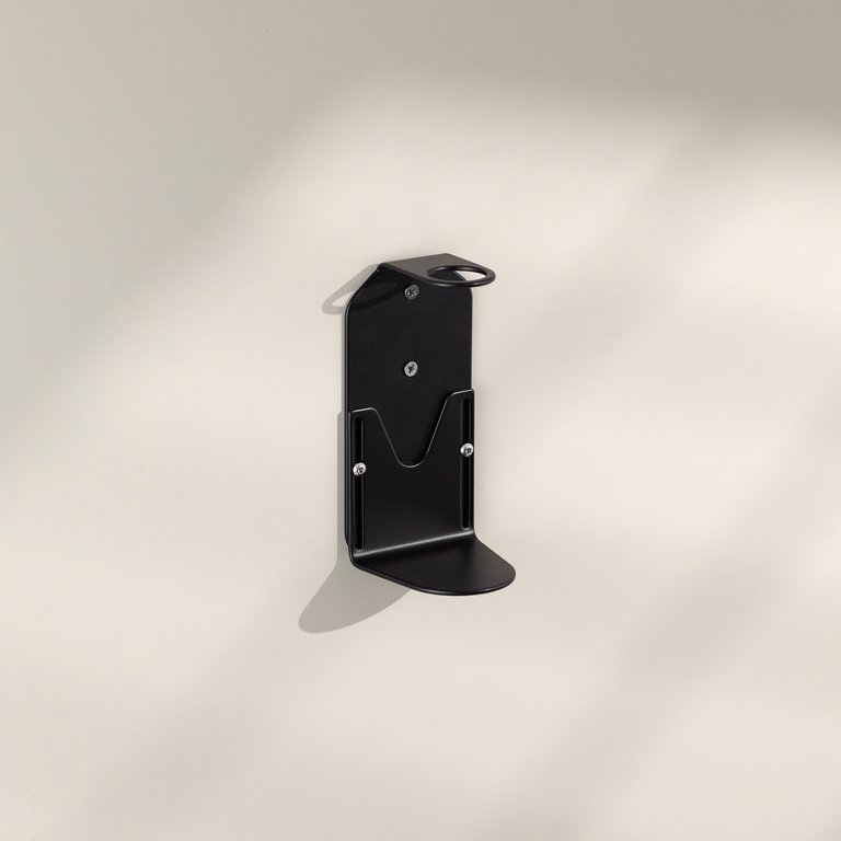 Black Single Wall Mounted Soap Bottle Holder