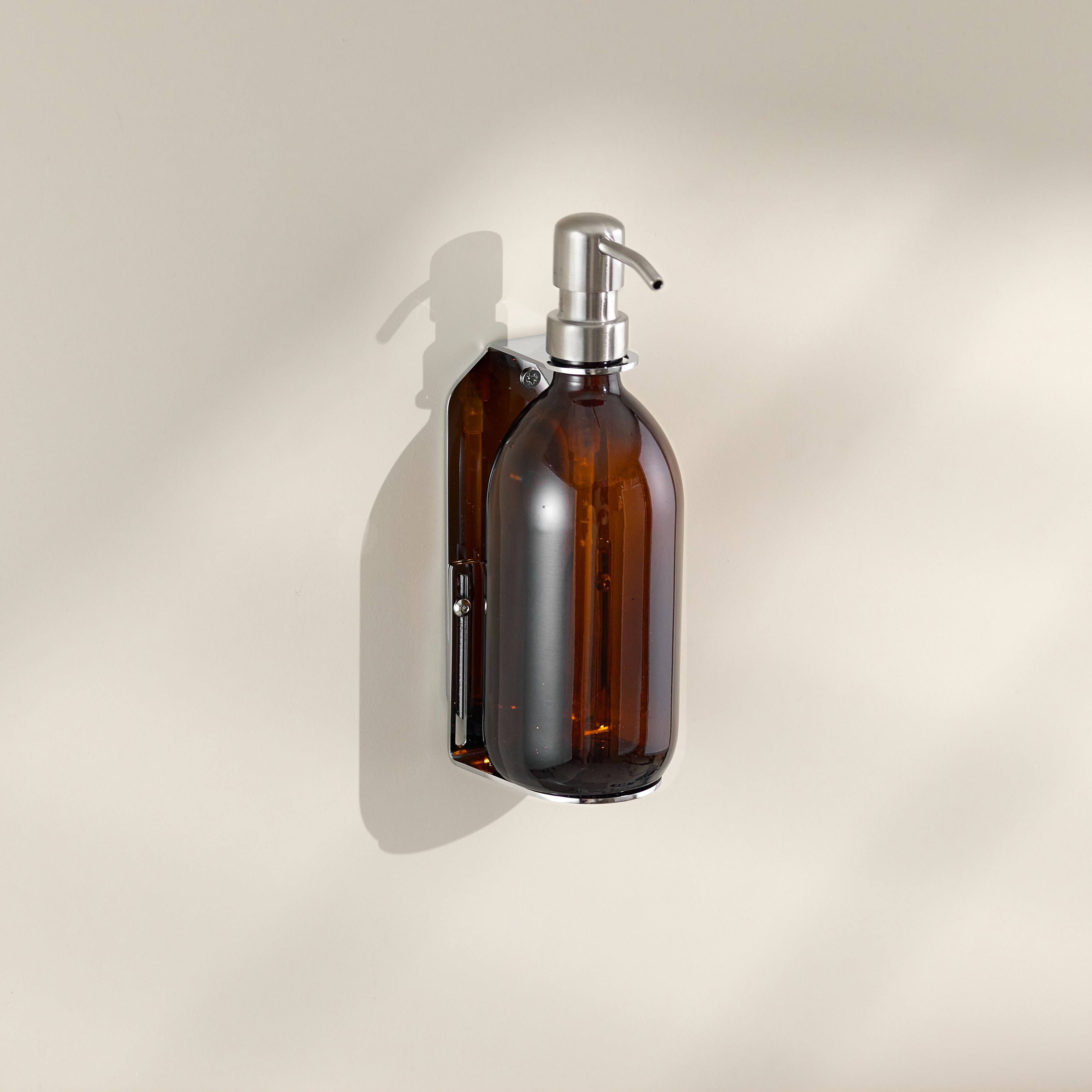 Chrome Single Wall Mounted Soap Dispenser