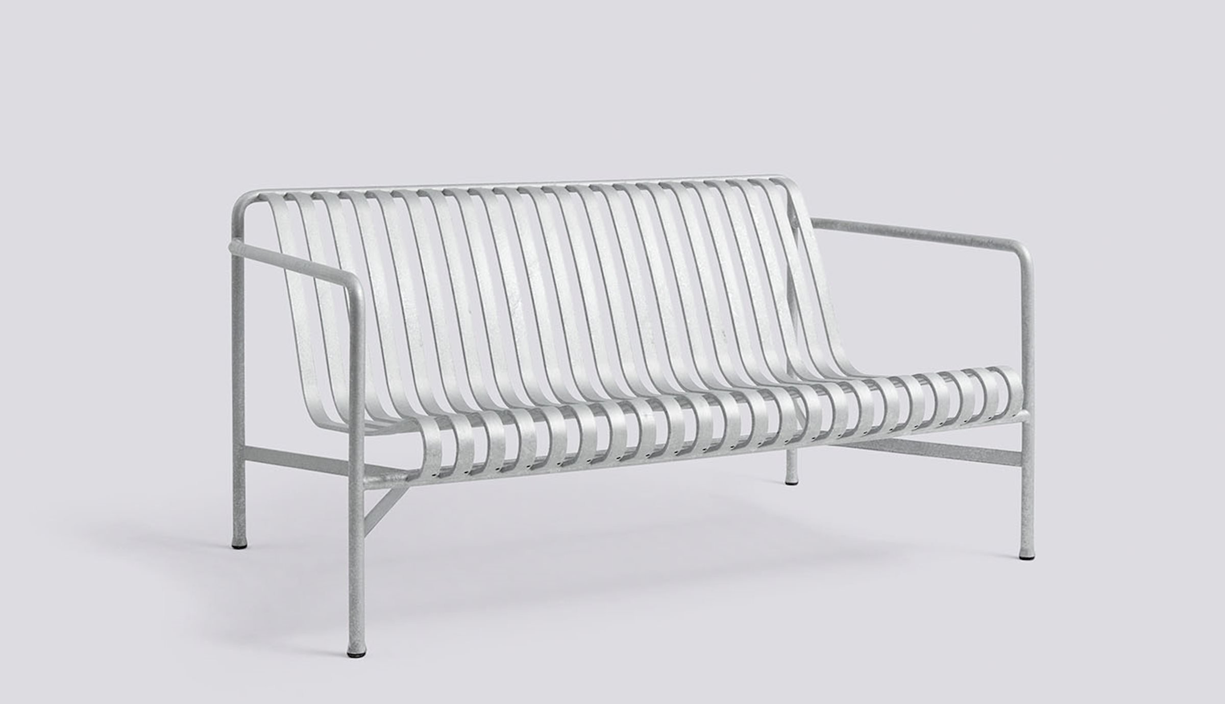 Galvanised steel Palissade lounge sofa