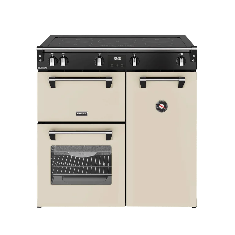 Richmond - Induktionsspis 90 cm (3 ugnar) - Cream - Stoves