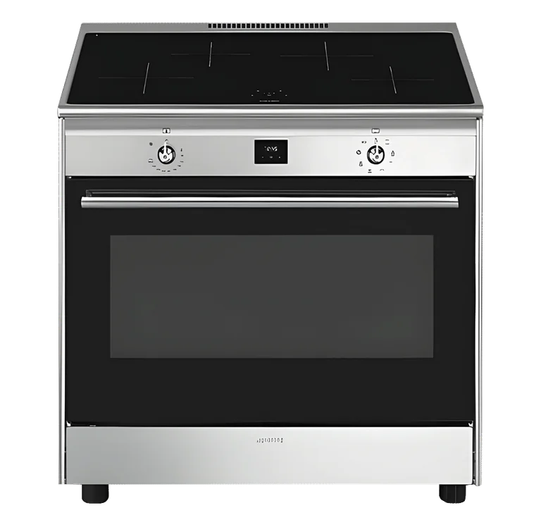 Concerto - Induktionsspis 90 cm (1 ugn) - Rostfri - Smeg