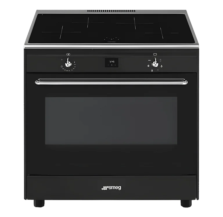 Concerto - Induktionsspis 90 cm (1 ugn) - Svart - Smeg