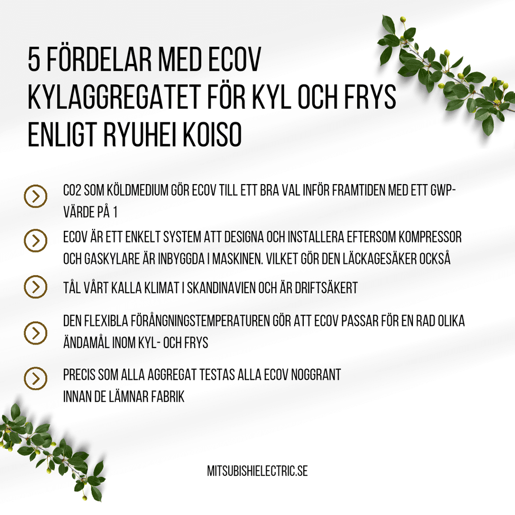 5 fördelar med ECOV enligt Ruyhei Koiso