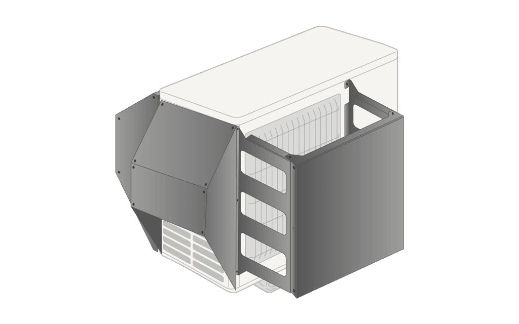 Mitsubishi Electric TK-35 Snö och vindhuv med Air protect guide